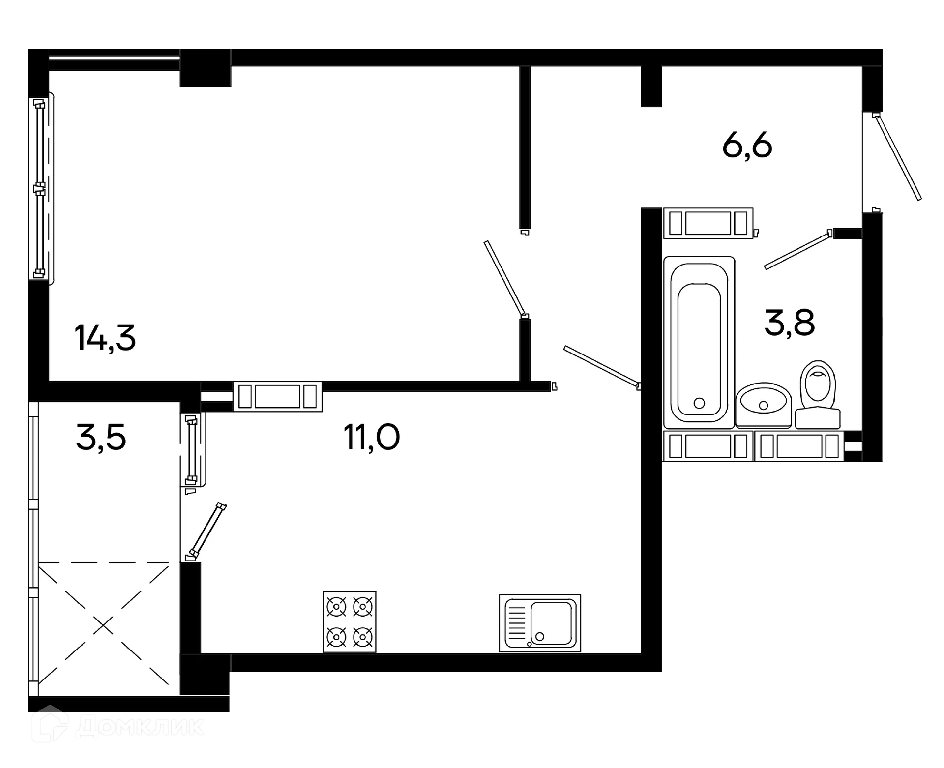 Фото квартиры в ЖК Поэма