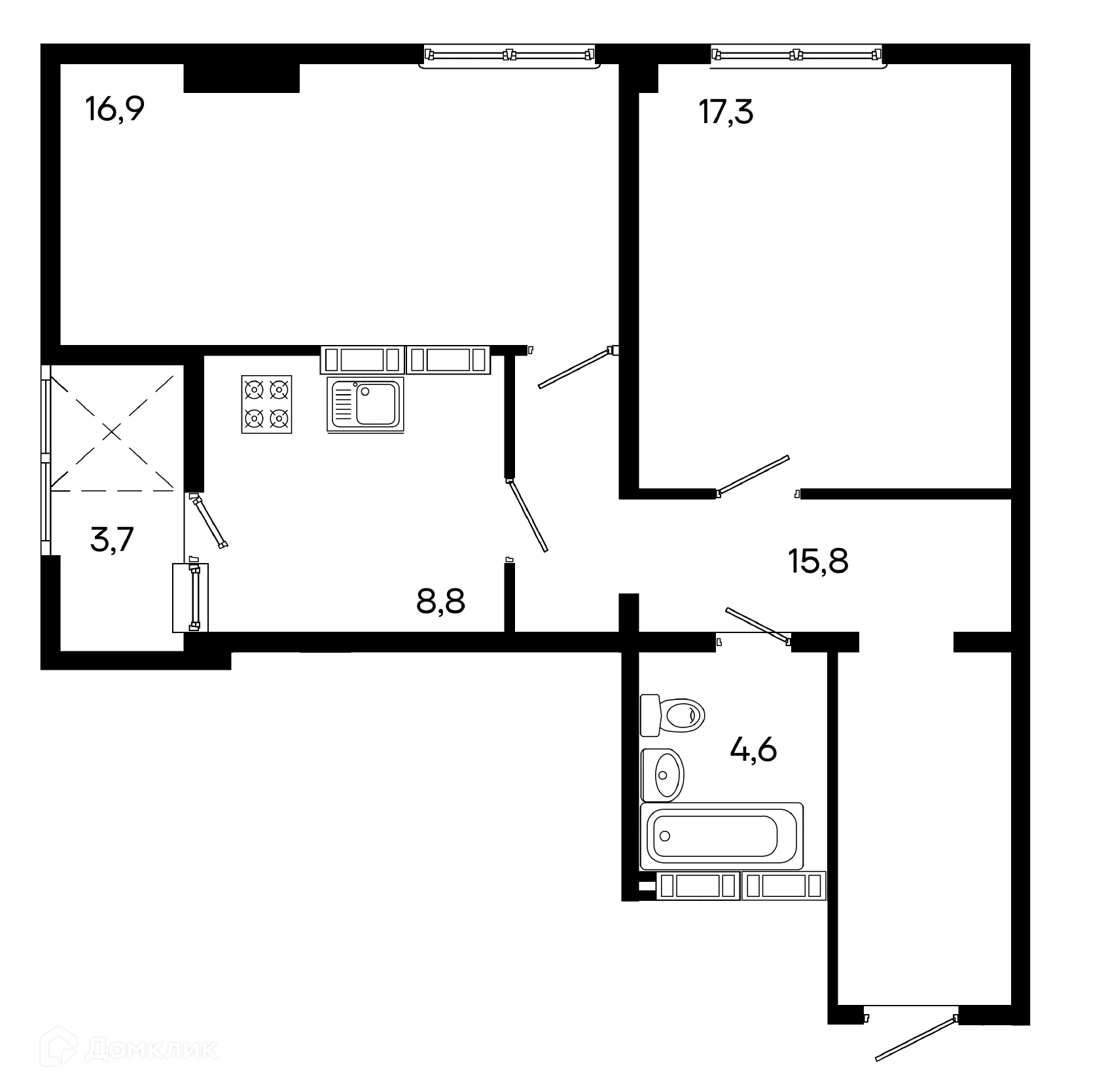 Фото квартиры в ЖК Поэма