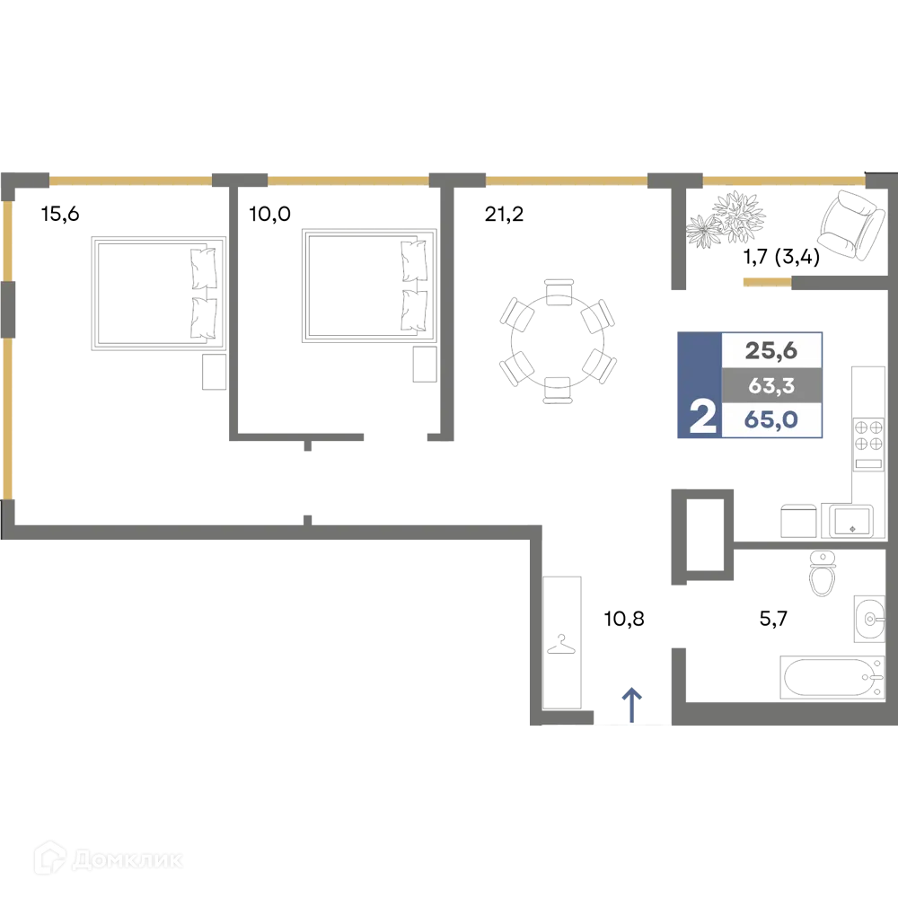 Фото квартиры в ЖК Прогресс