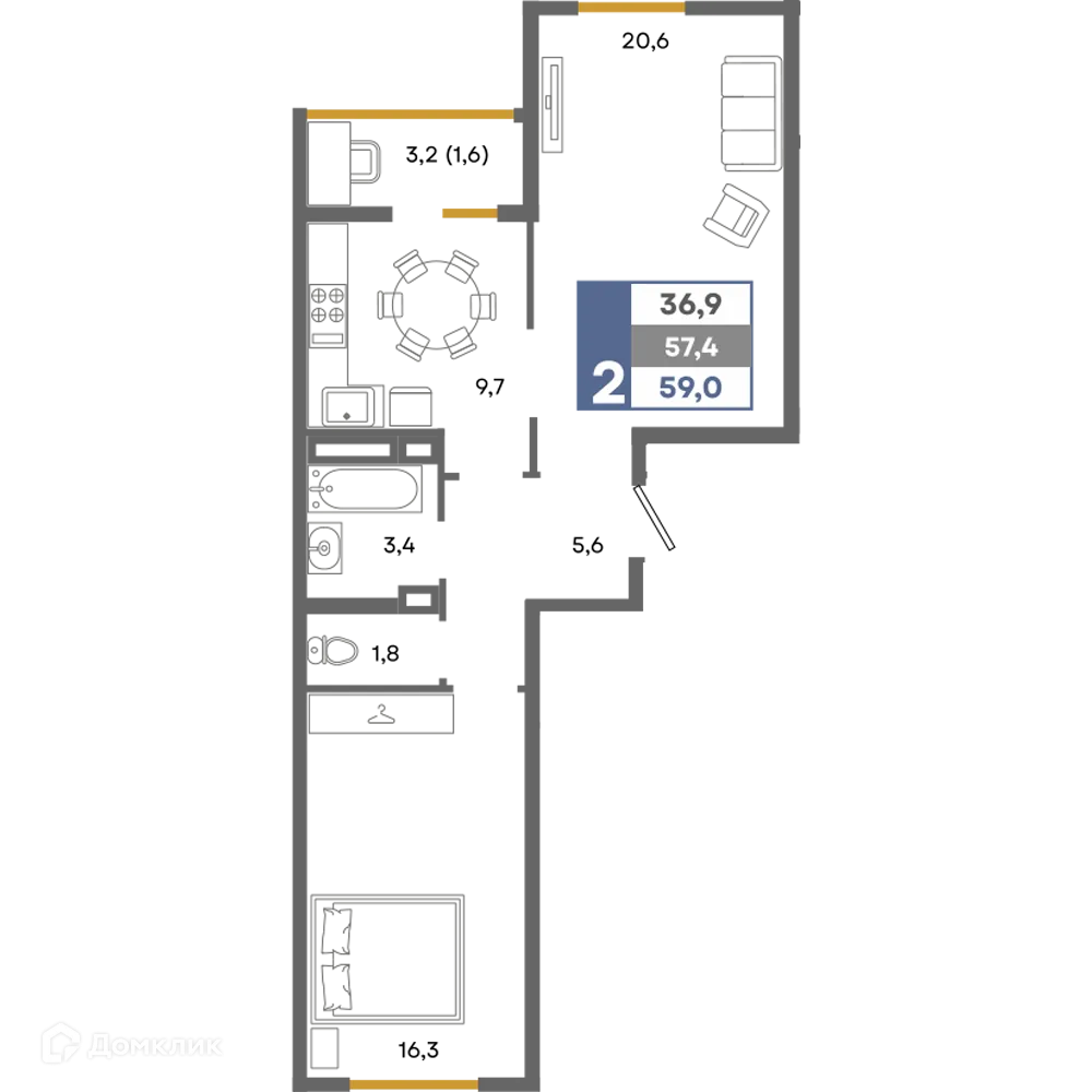Фото квартиры в ЖК Прогресс