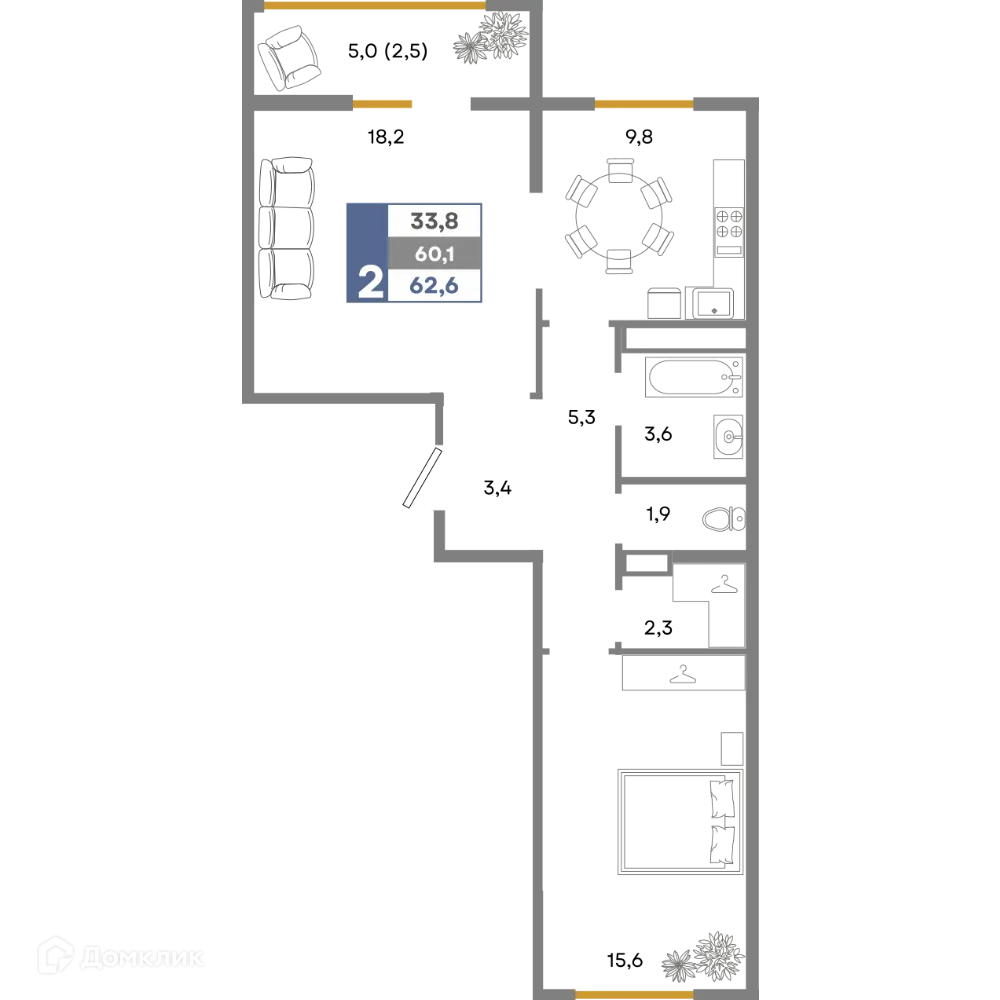 Фото квартиры в ЖК Прогресс