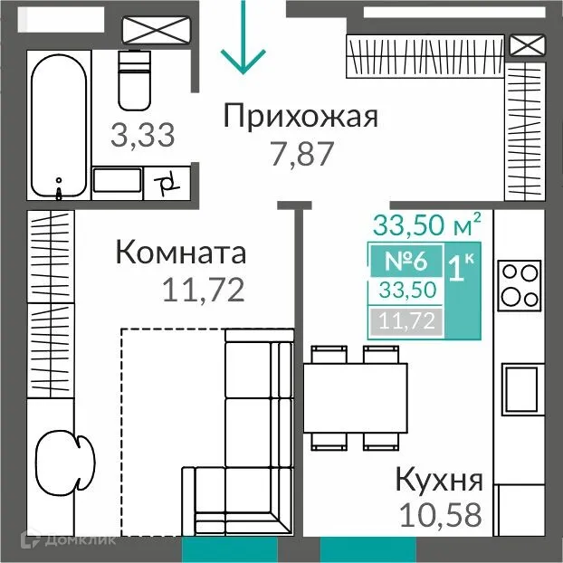 Фото квартиры в ЖК ГОРИЗОНТЫ 3 ОЧЕРЕДЬ