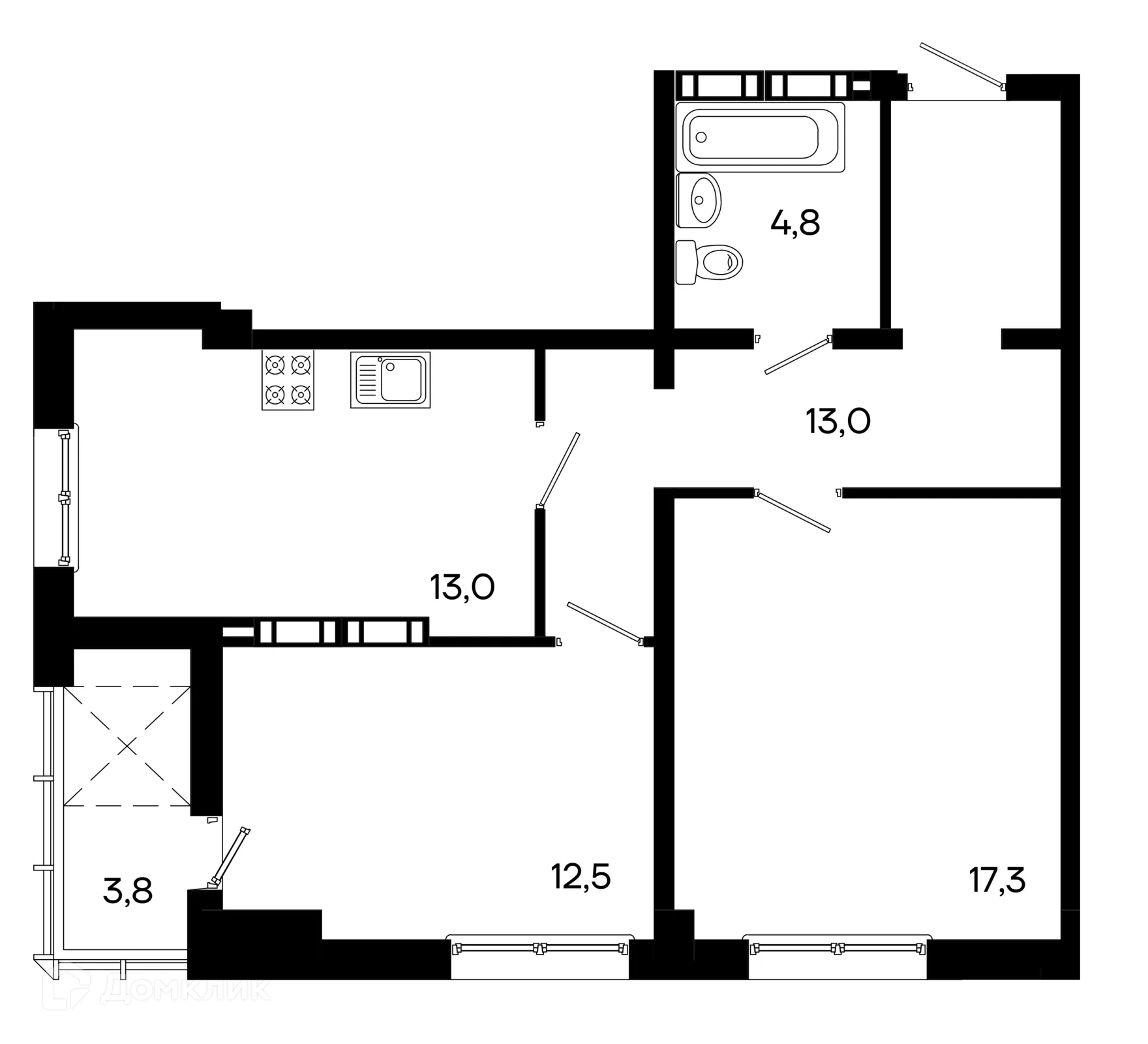 Фото квартиры в ЖК Клубный дом Моне
