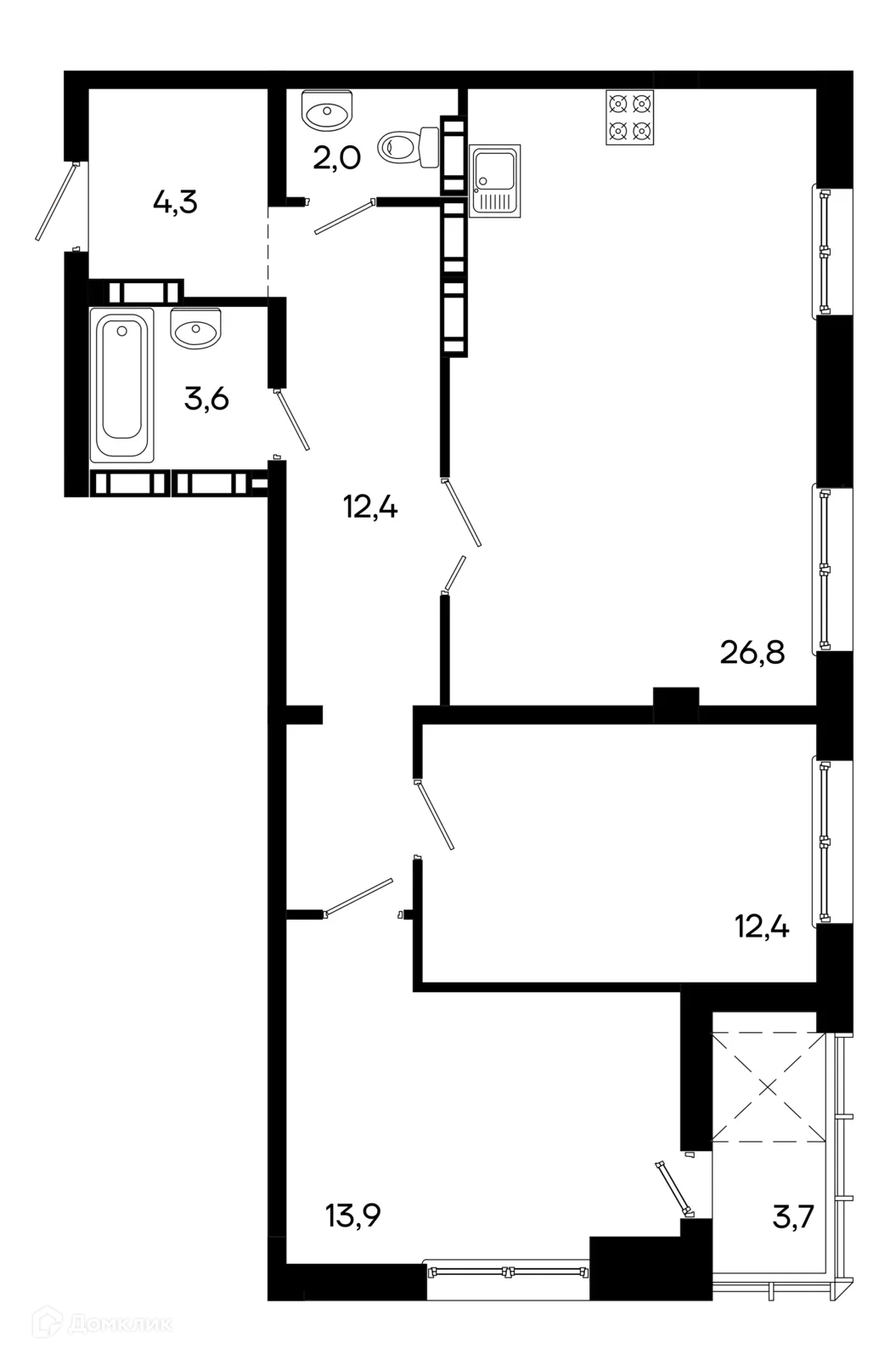 Фото квартиры в ЖК Клубный дом Моне