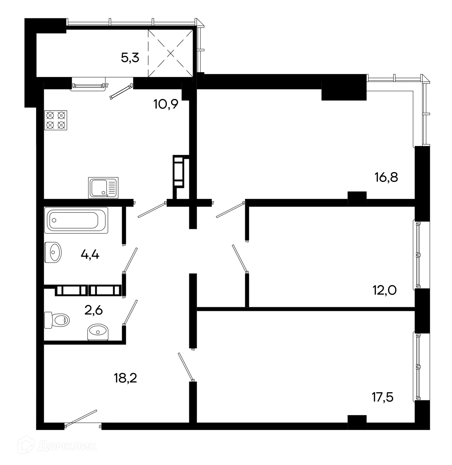 Фото квартиры в ЖК Клубный дом Моне