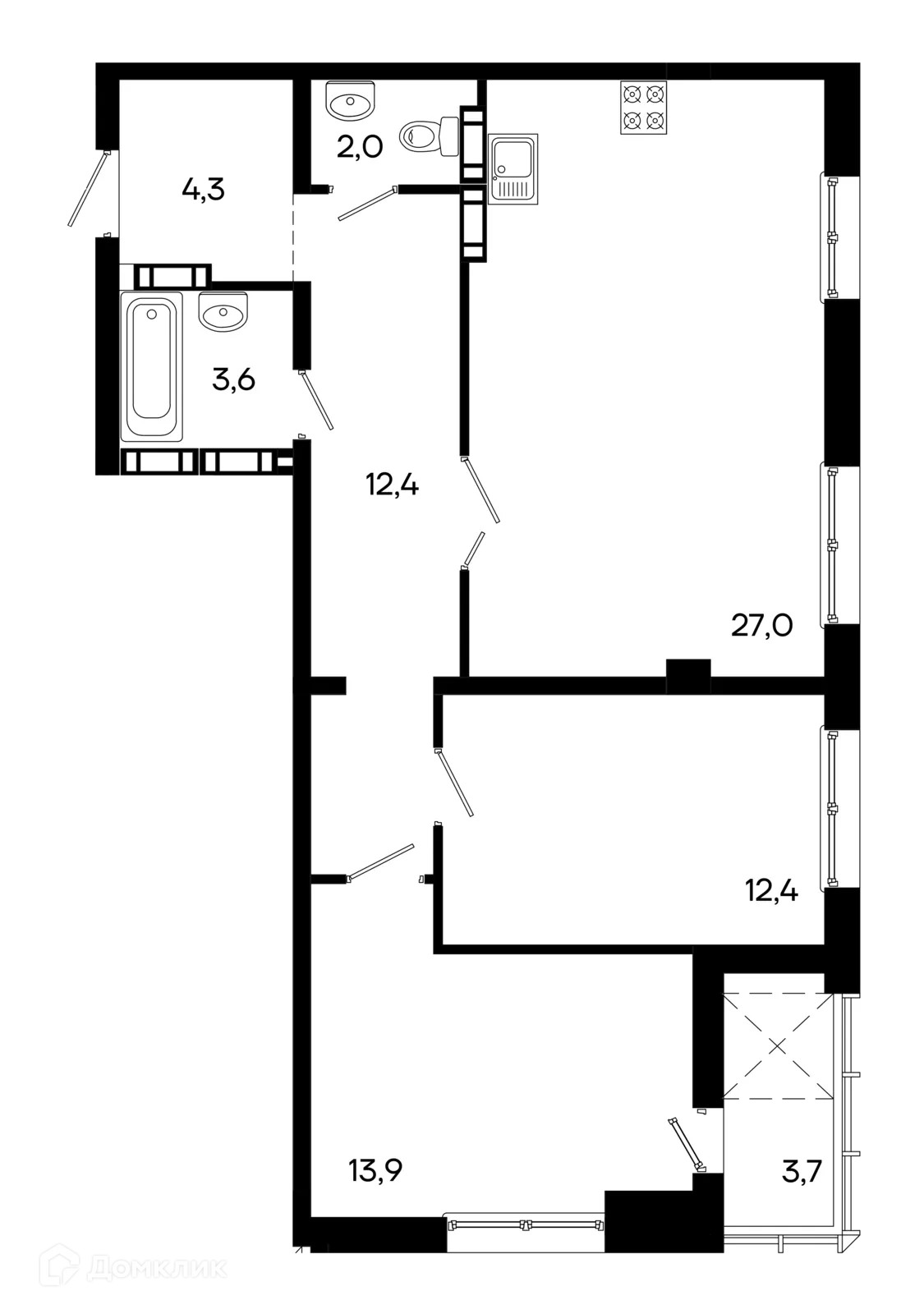 Фото квартиры в ЖК Клубный дом Моне
