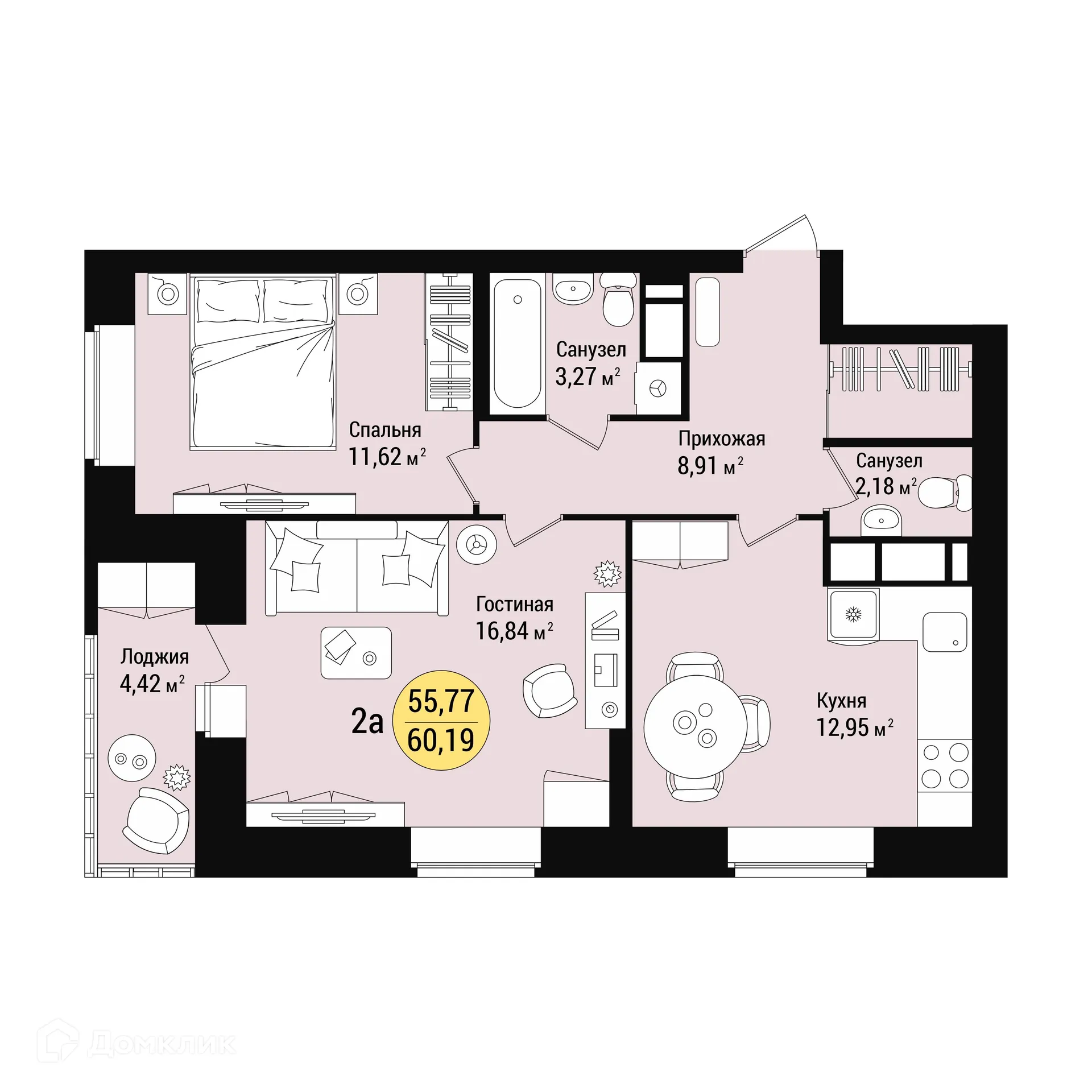 Фото квартиры в ЖК Дубовый парк