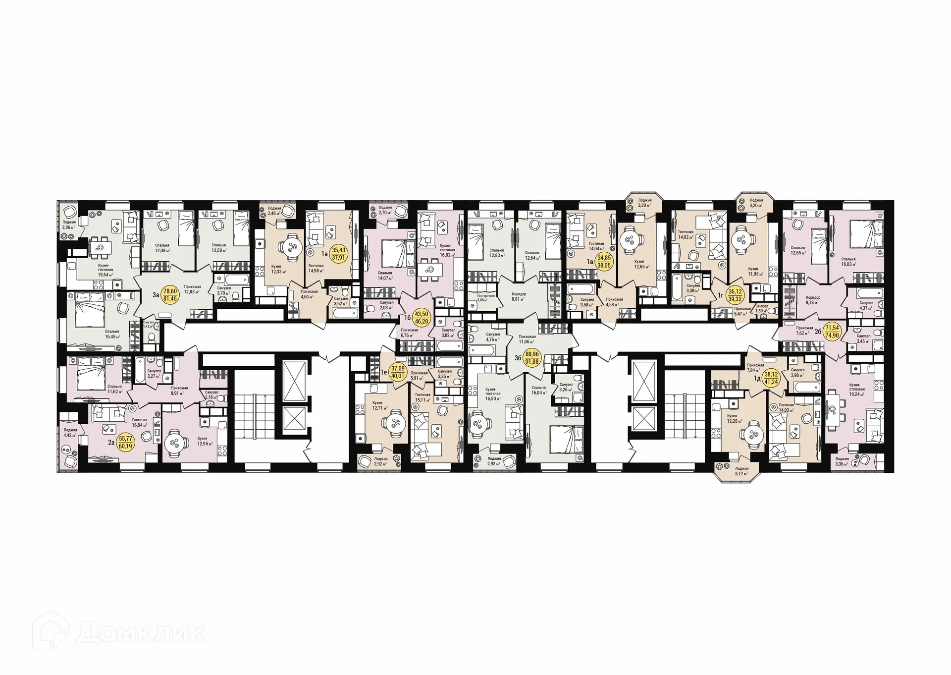 Фото квартиры в ЖК Дубовый парк