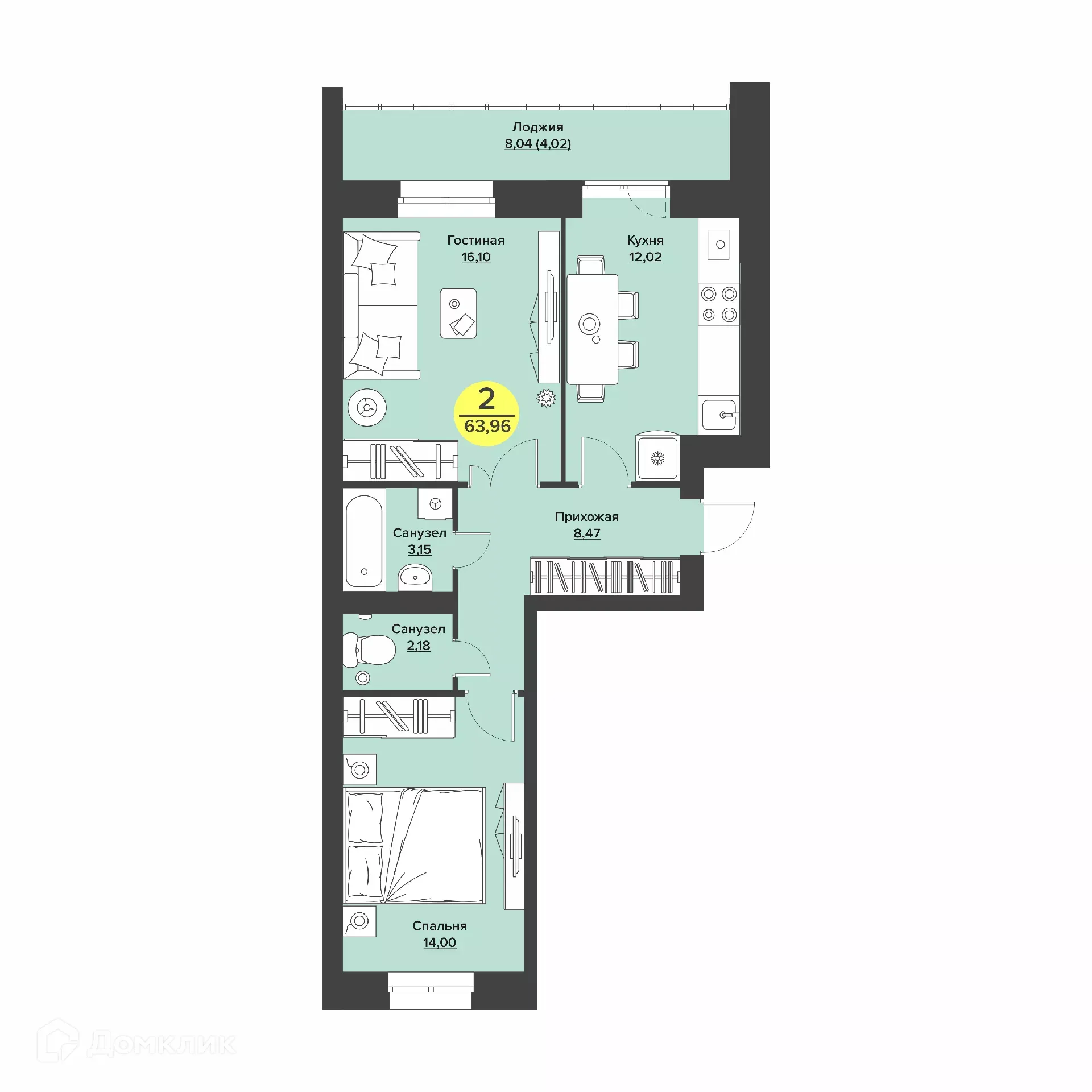 Фото квартиры в ЖК Жилой комплекс "Дубки"