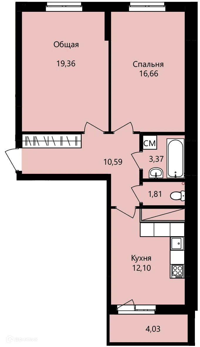 Фото квартиры в ЖК Гармония
