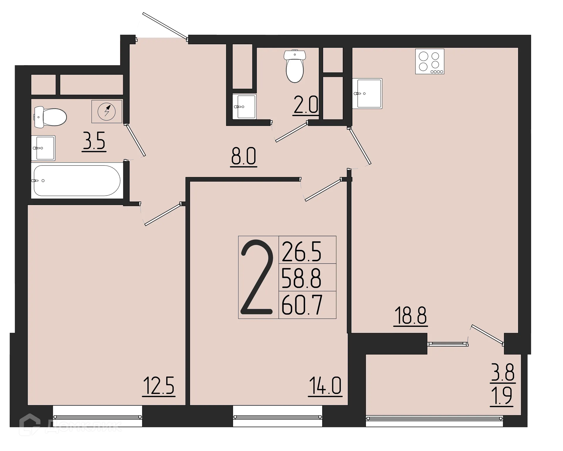 Фото квартиры в ЖК Розмарин