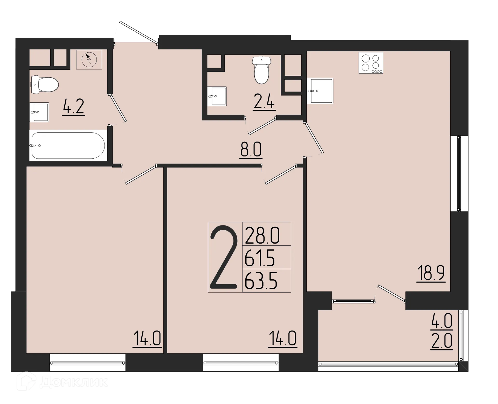 Фото квартиры в ЖК Розмарин
