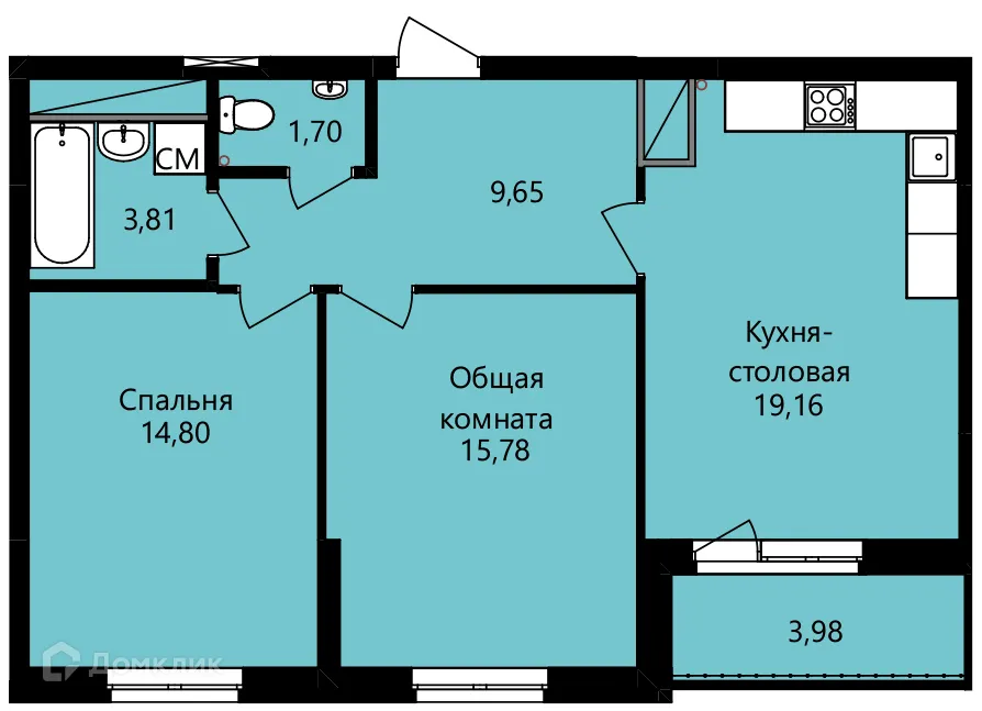 Фото квартиры в ЖК Гармония