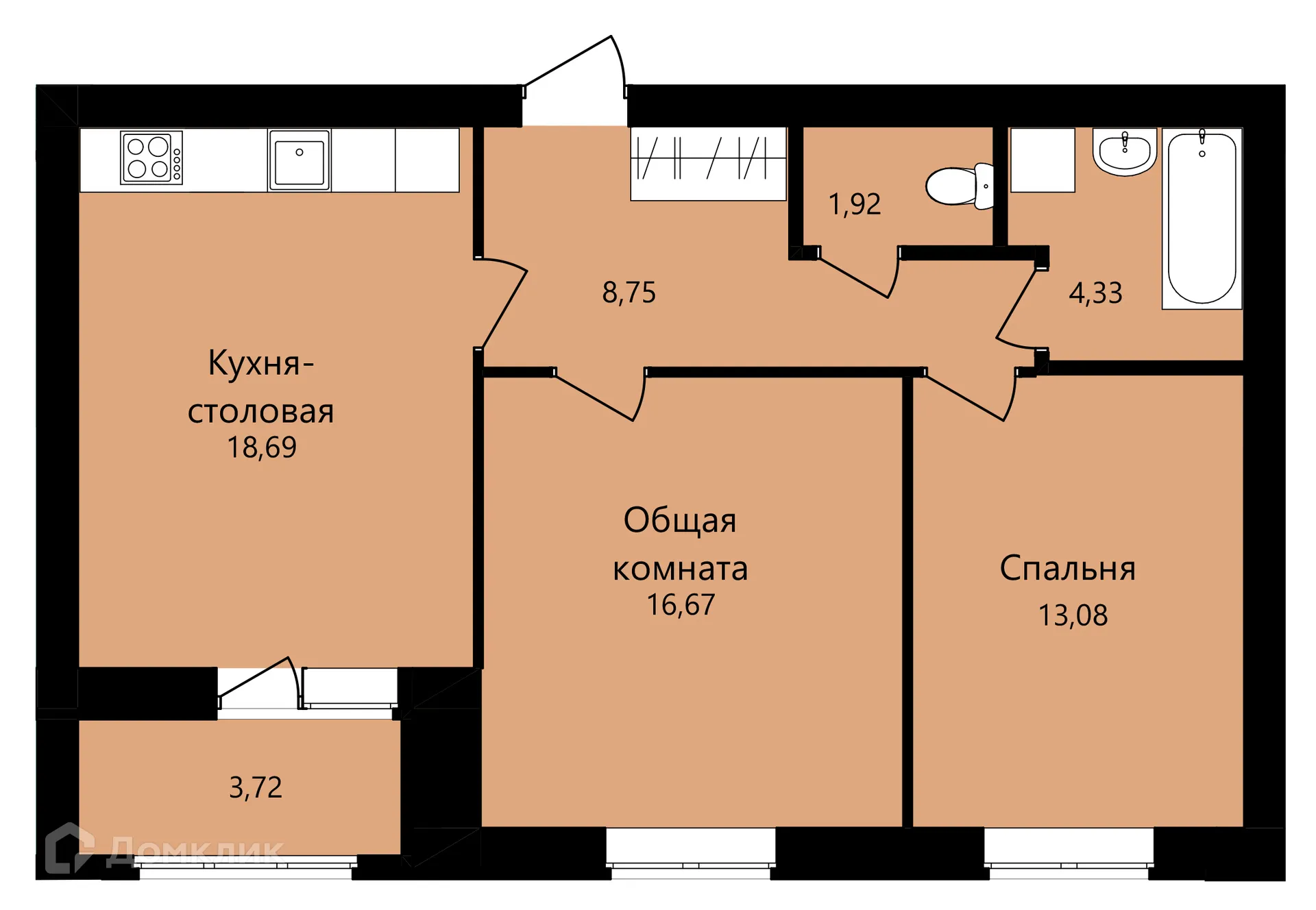 Фото квартиры в ЖК На Филатова