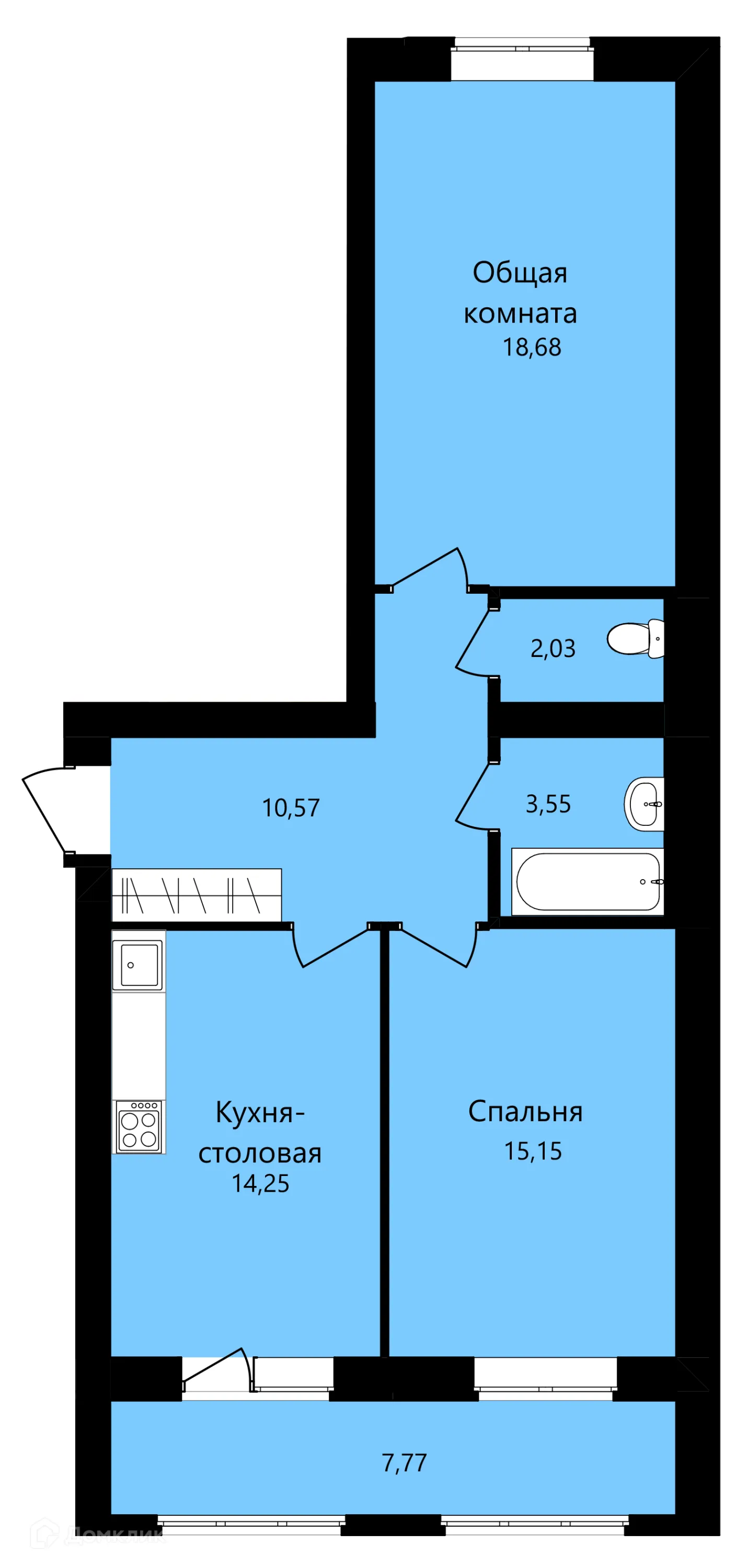 Фото квартиры в ЖК На Филатова