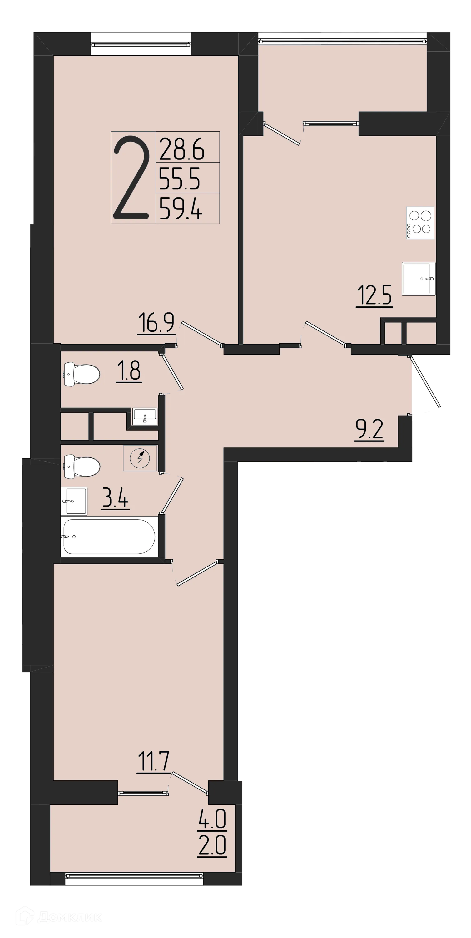 Фото квартиры в ЖК Розмарин