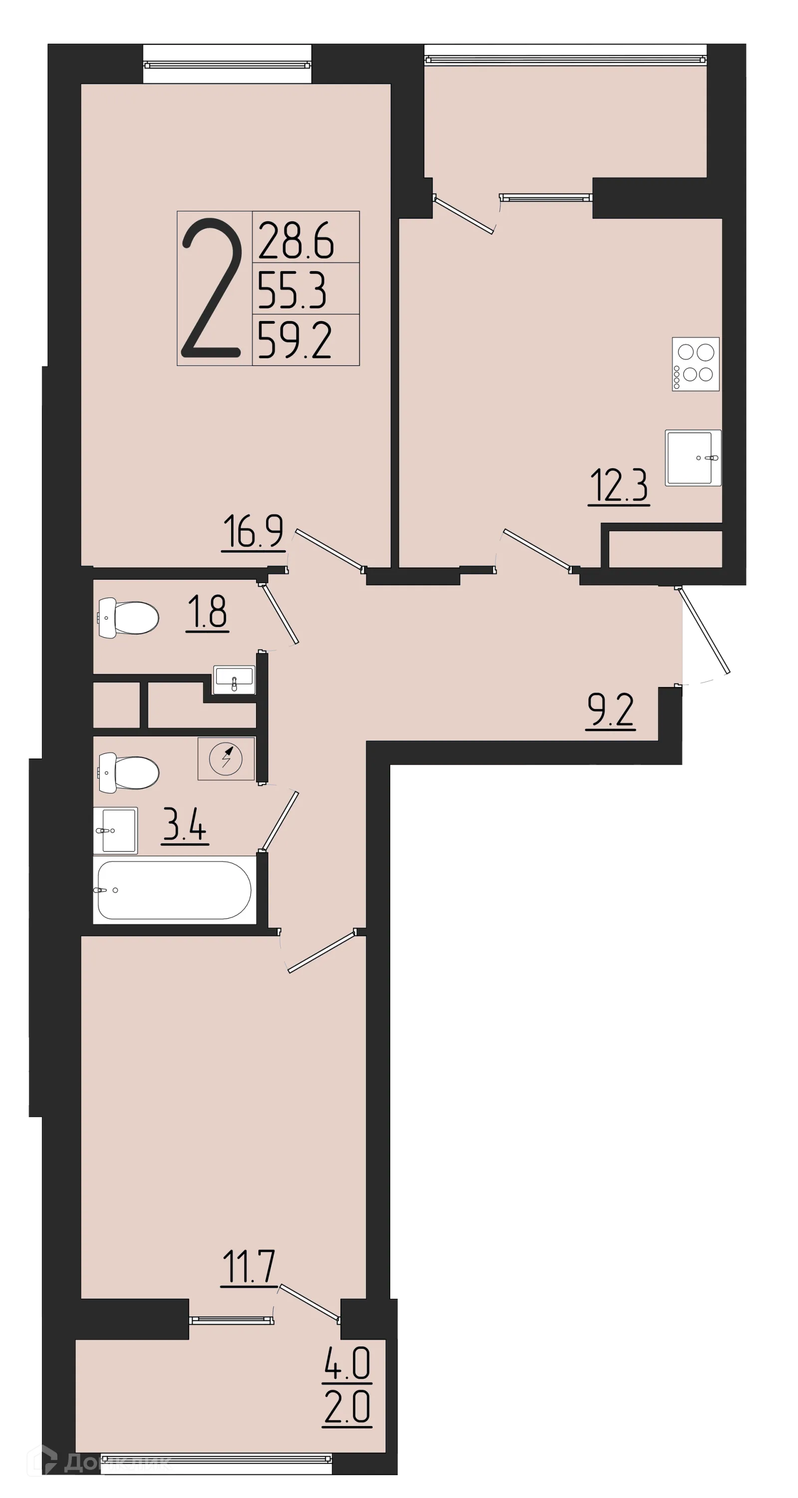 Фото квартиры в ЖК Розмарин