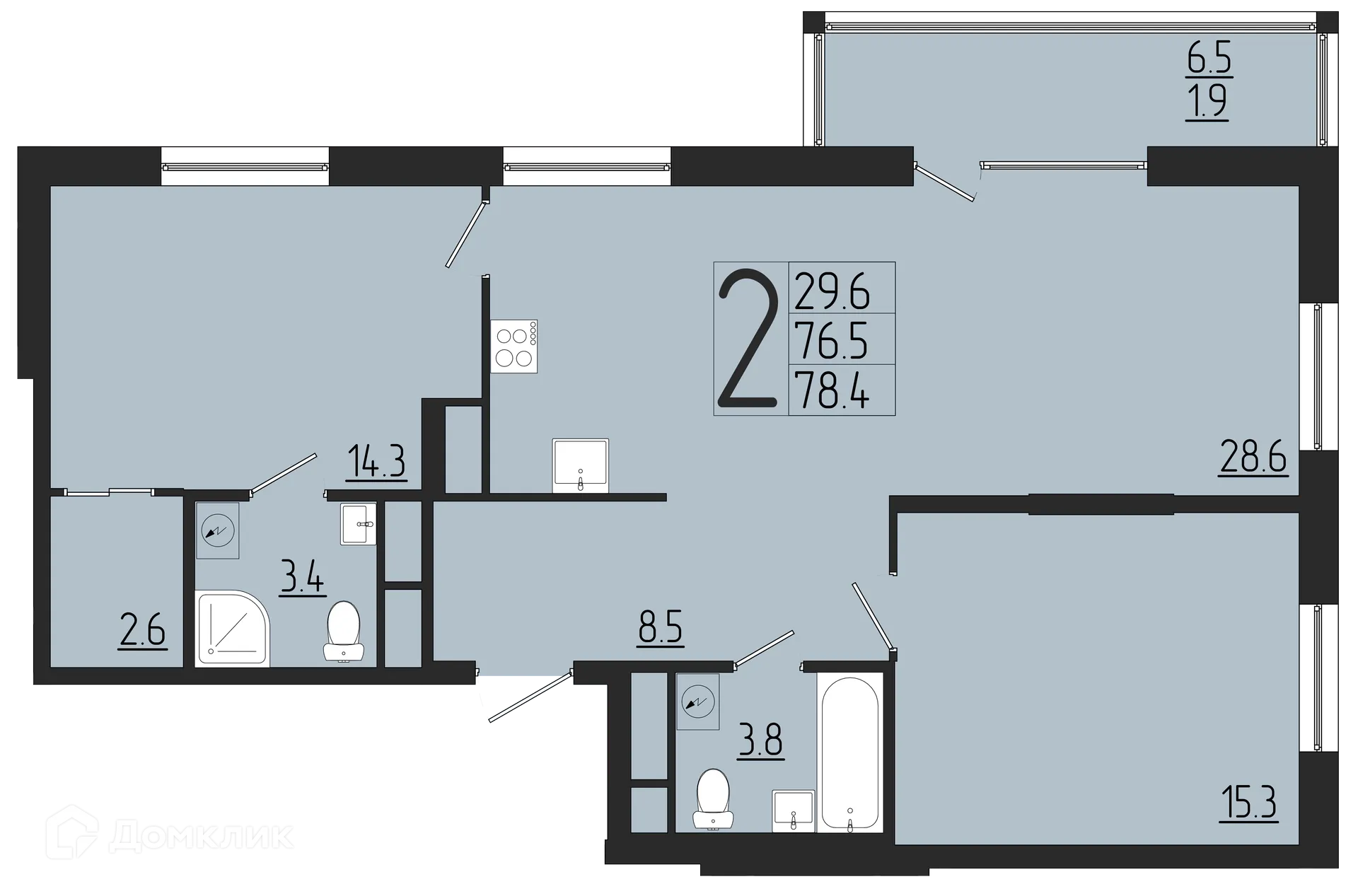 Фото квартиры в ЖК Розмарин