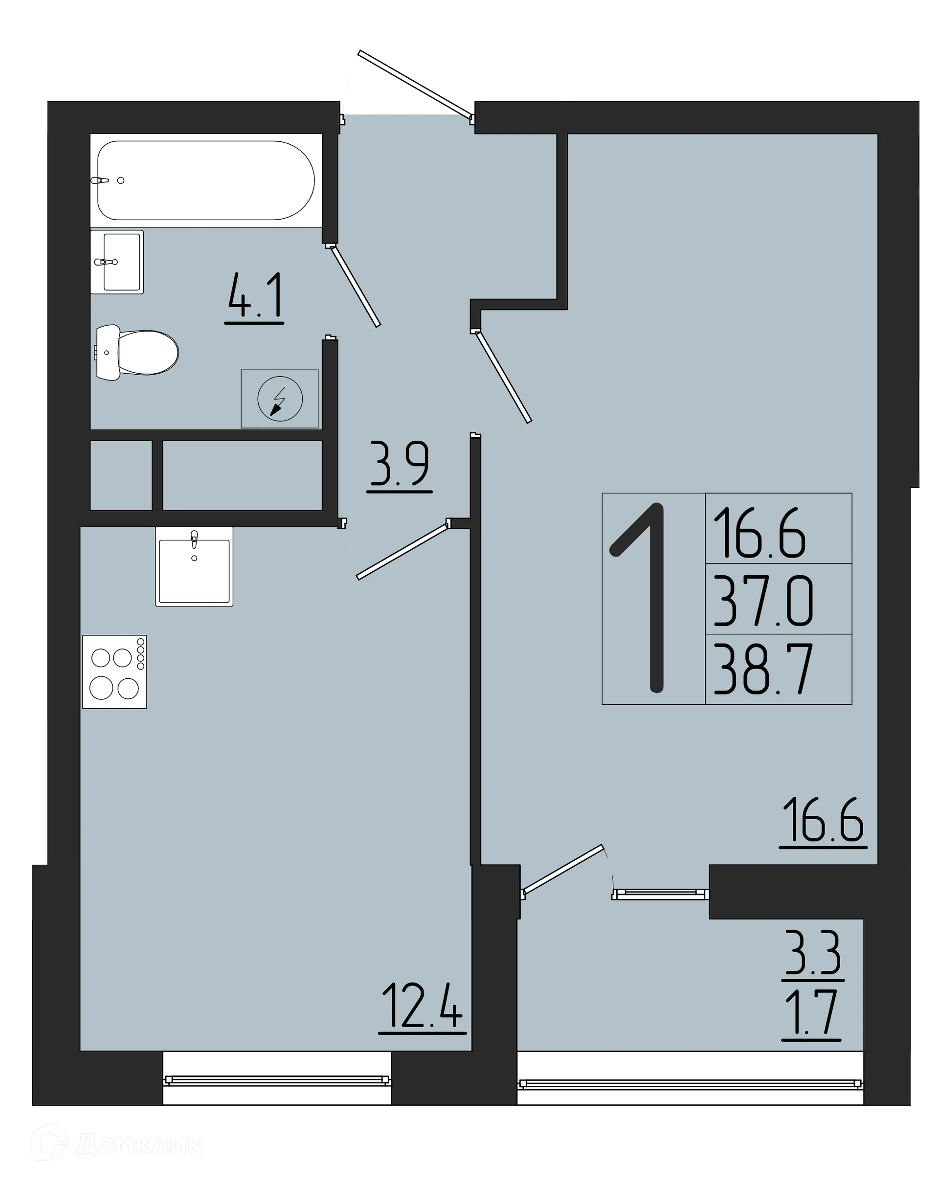 Фото квартиры в ЖК Розмарин