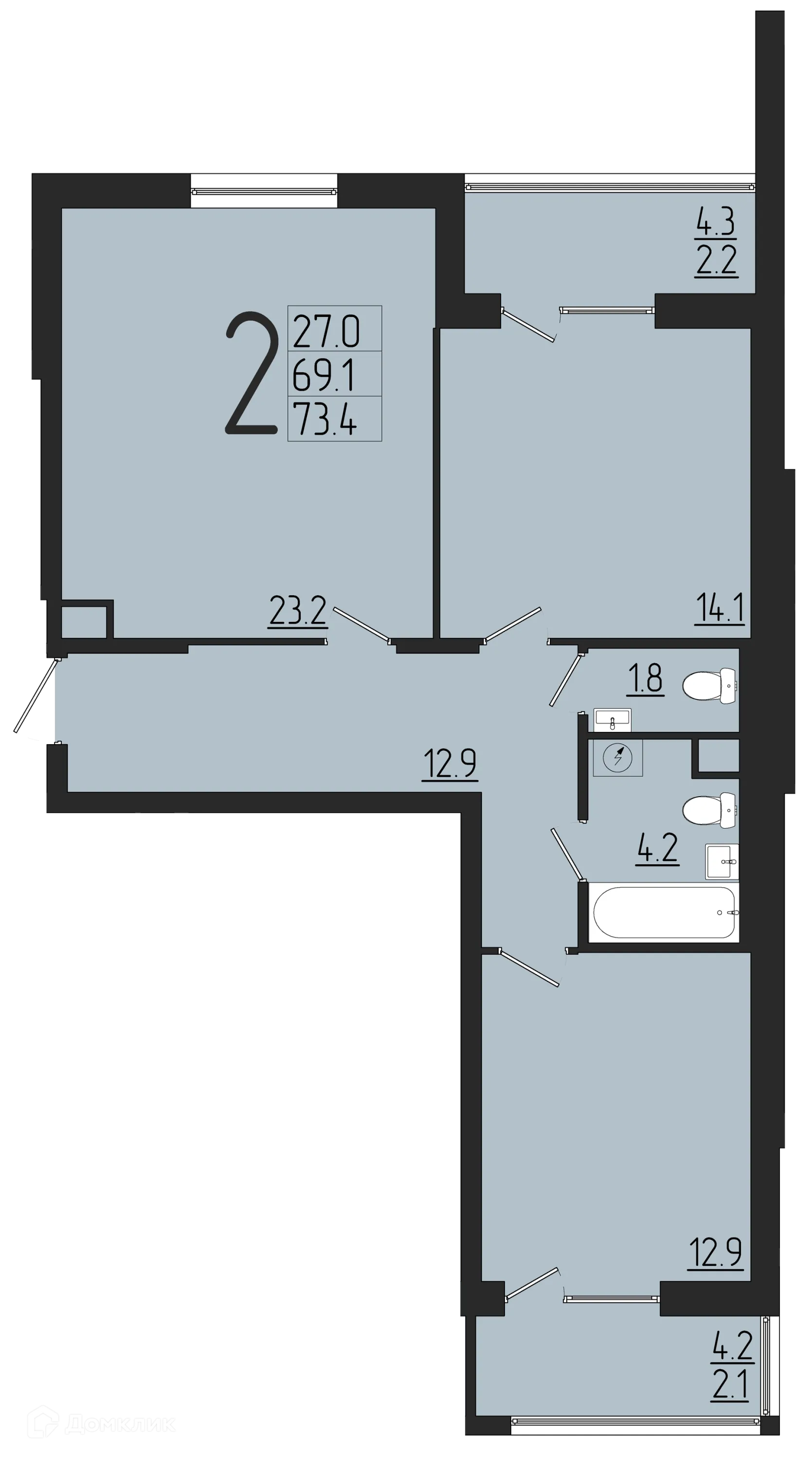 Фото квартиры в ЖК Розмарин