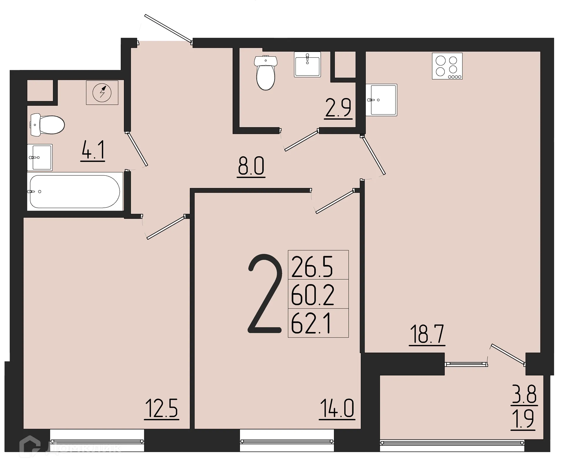 Фото квартиры в ЖК Розмарин