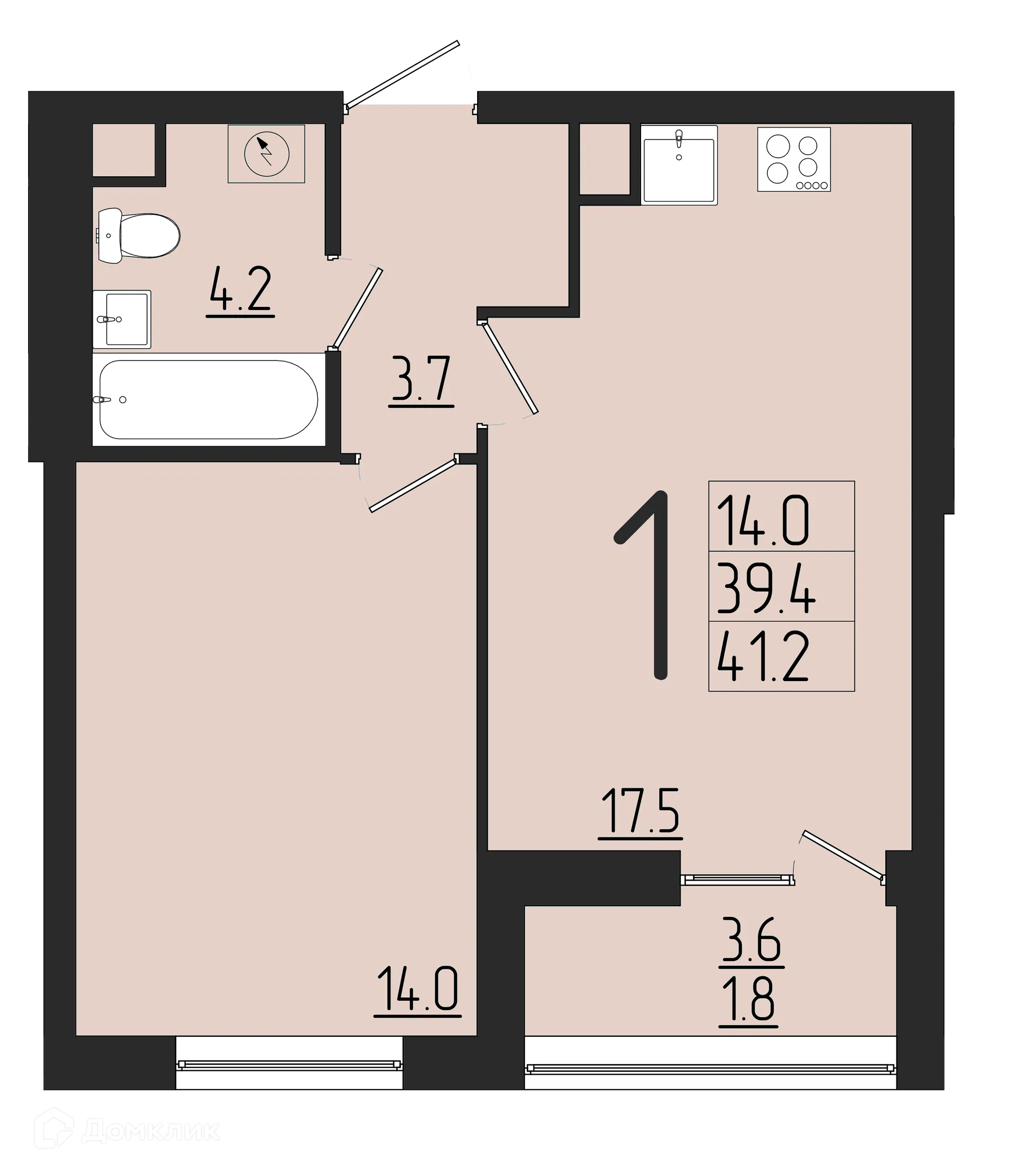Фото квартиры в ЖК Розмарин