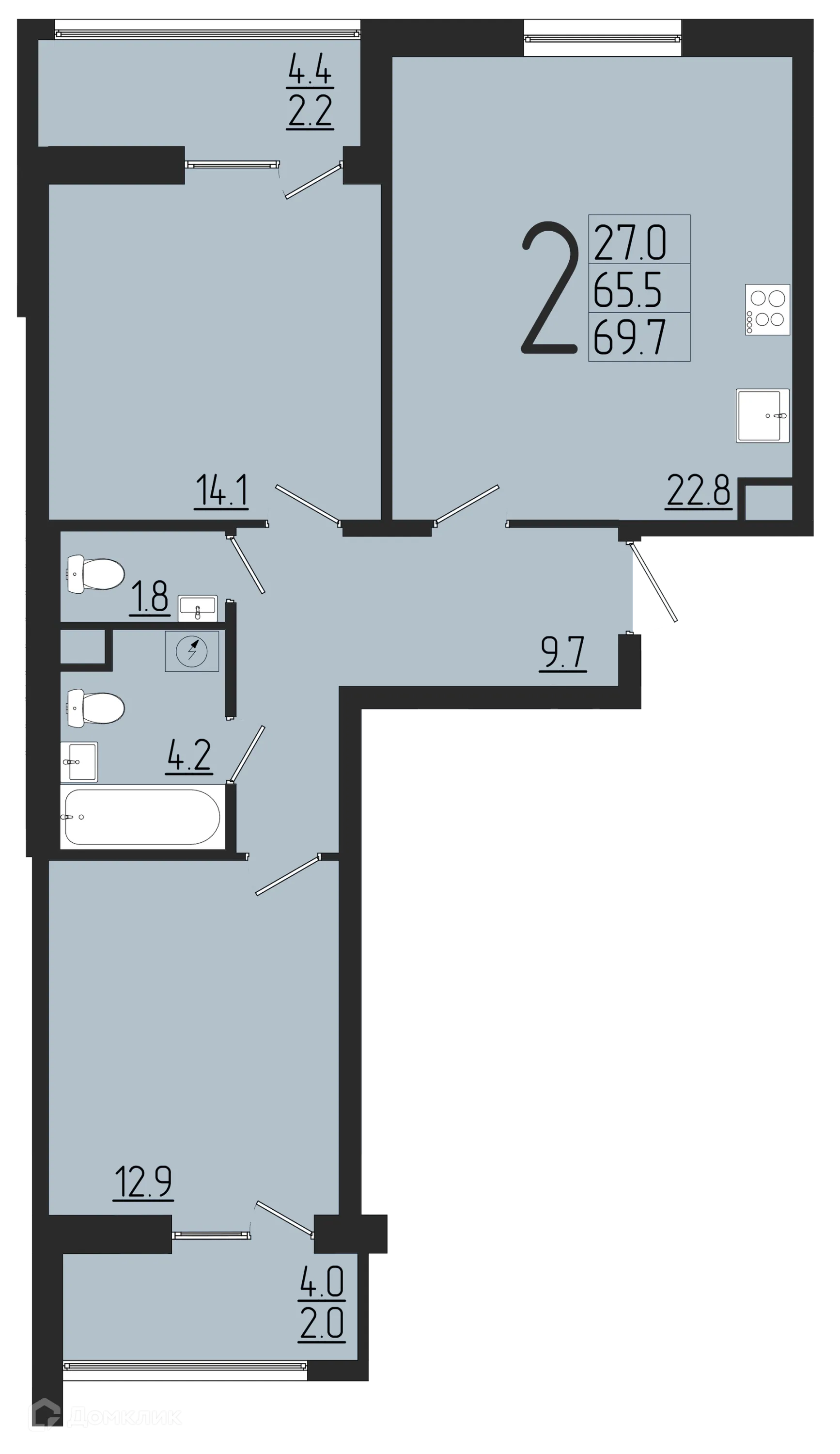 Фото квартиры в ЖК Розмарин