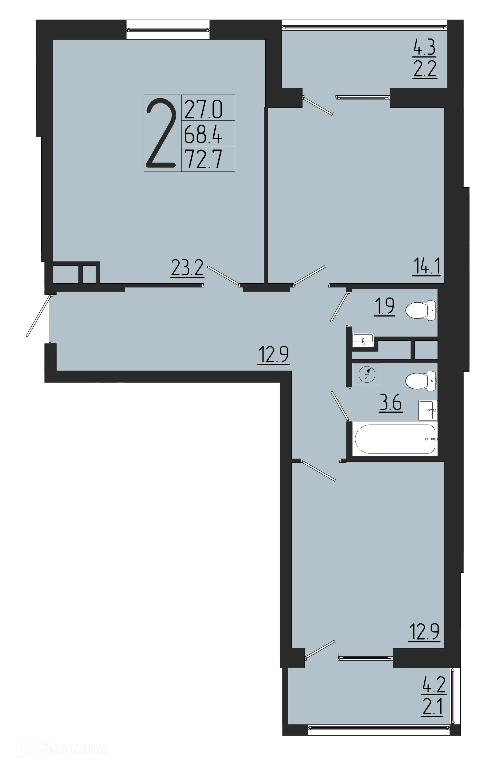Фото квартиры в ЖК Розмарин