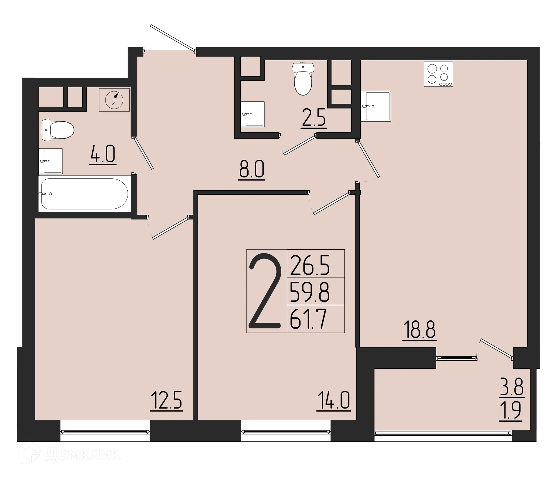 Фото квартиры в ЖК Розмарин