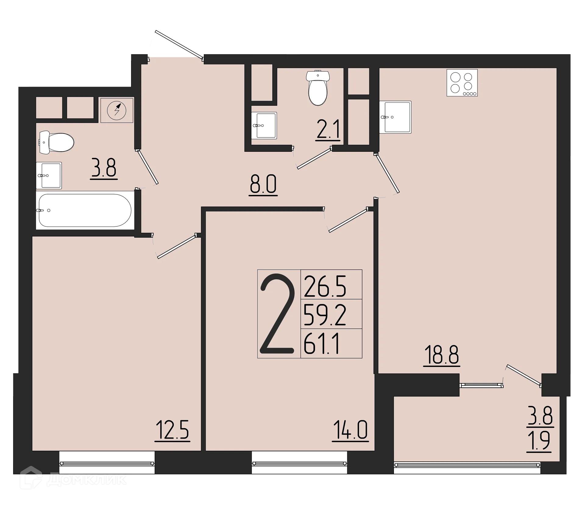 Фото квартиры в ЖК Розмарин