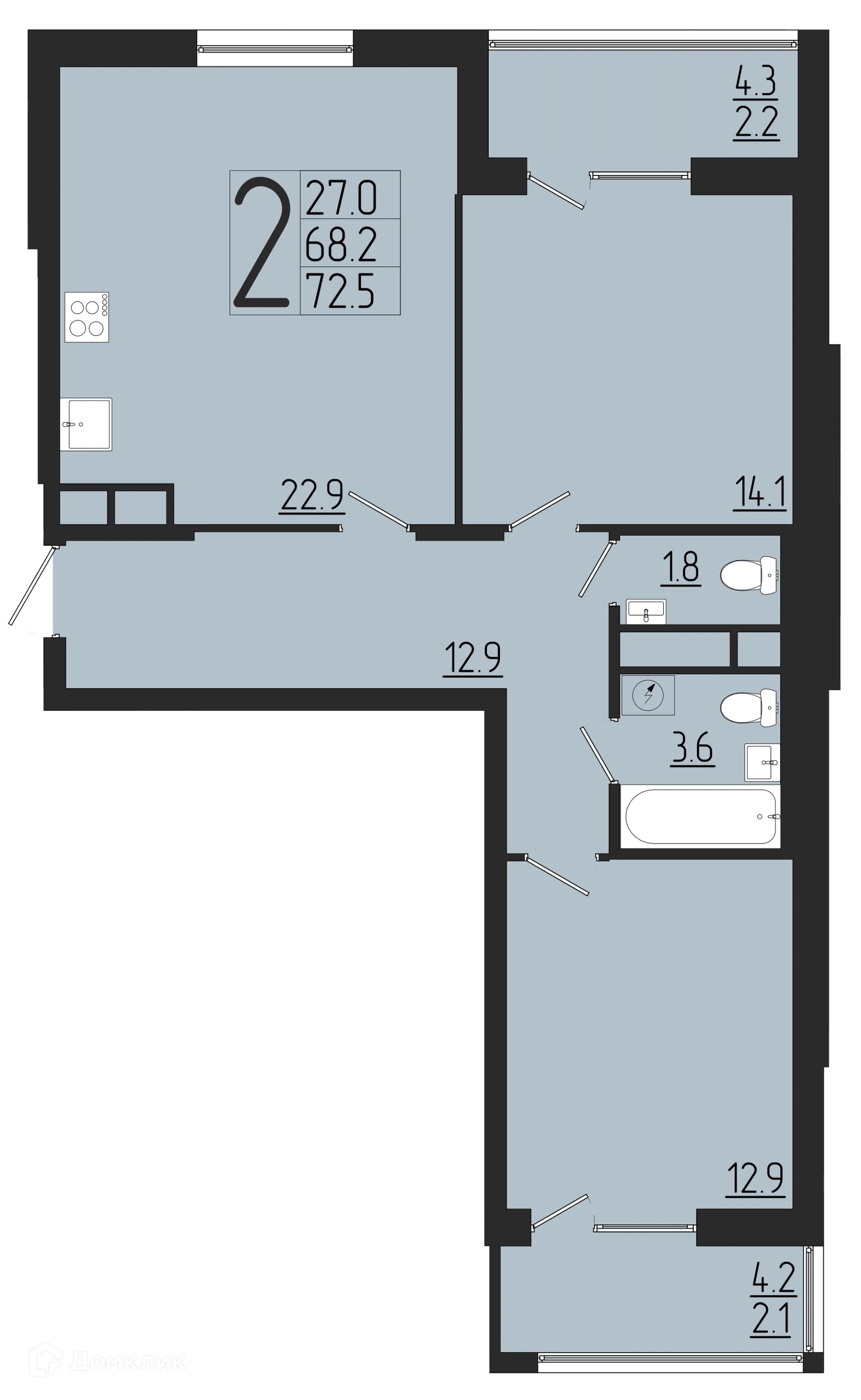 Фото квартиры в ЖК Розмарин