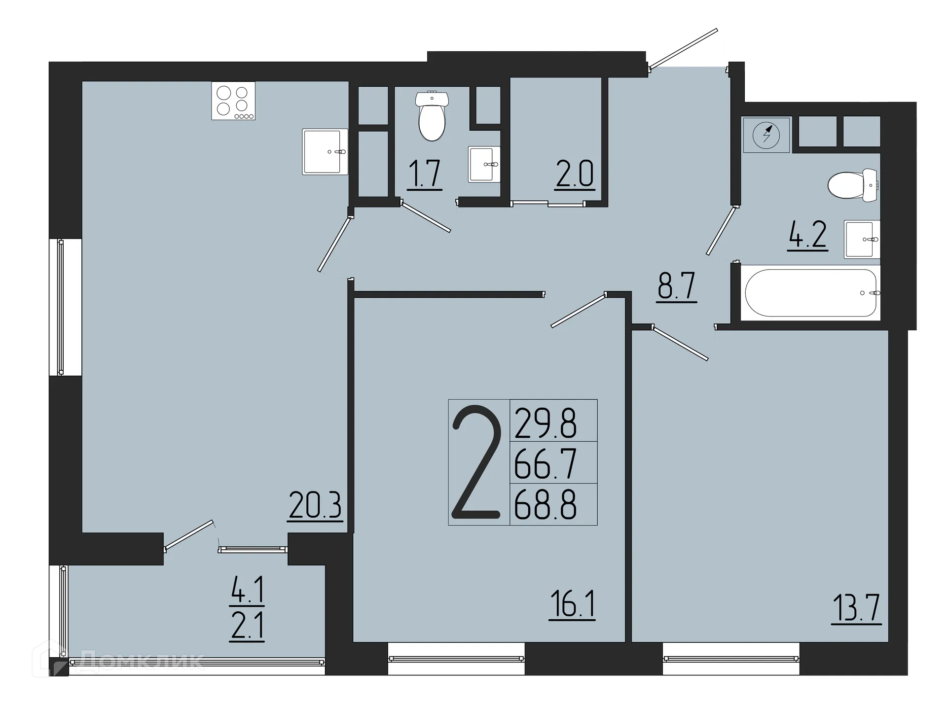 Фото квартиры в ЖК Розмарин