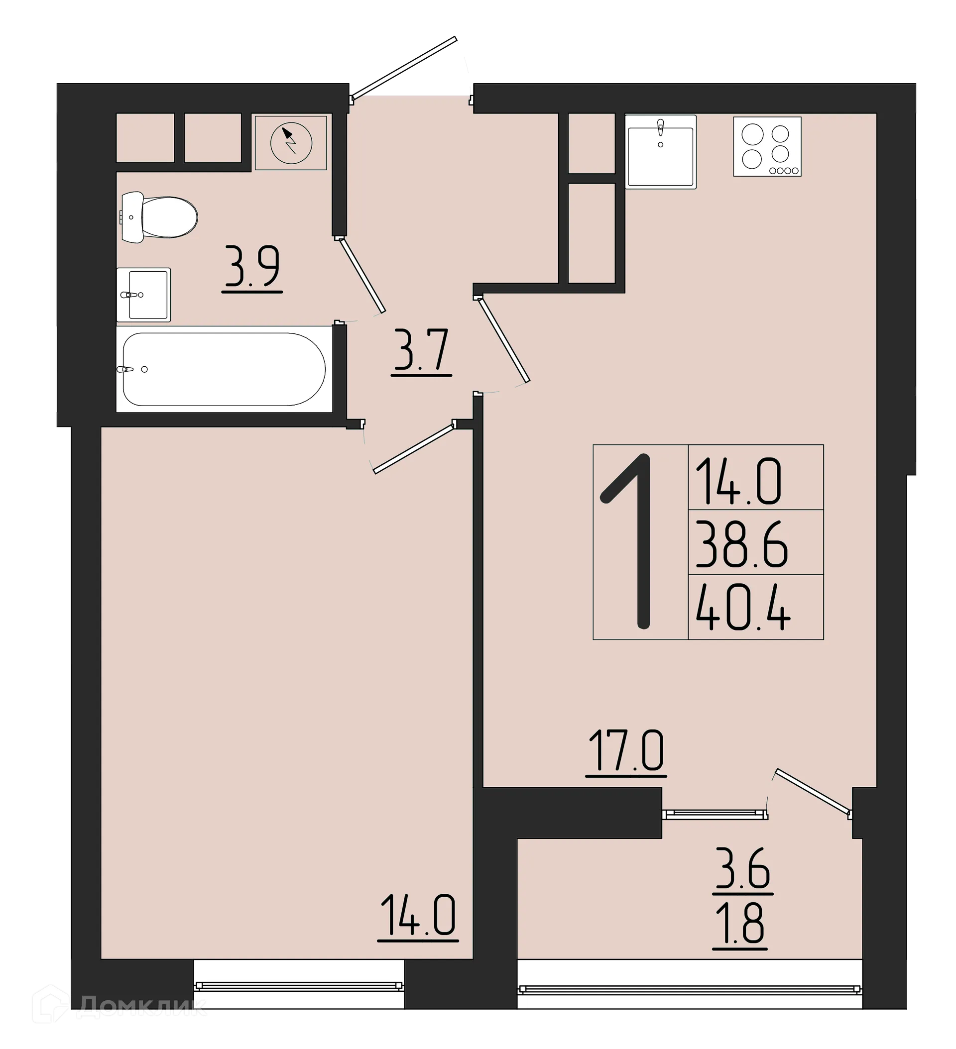 Фото квартиры в ЖК Розмарин