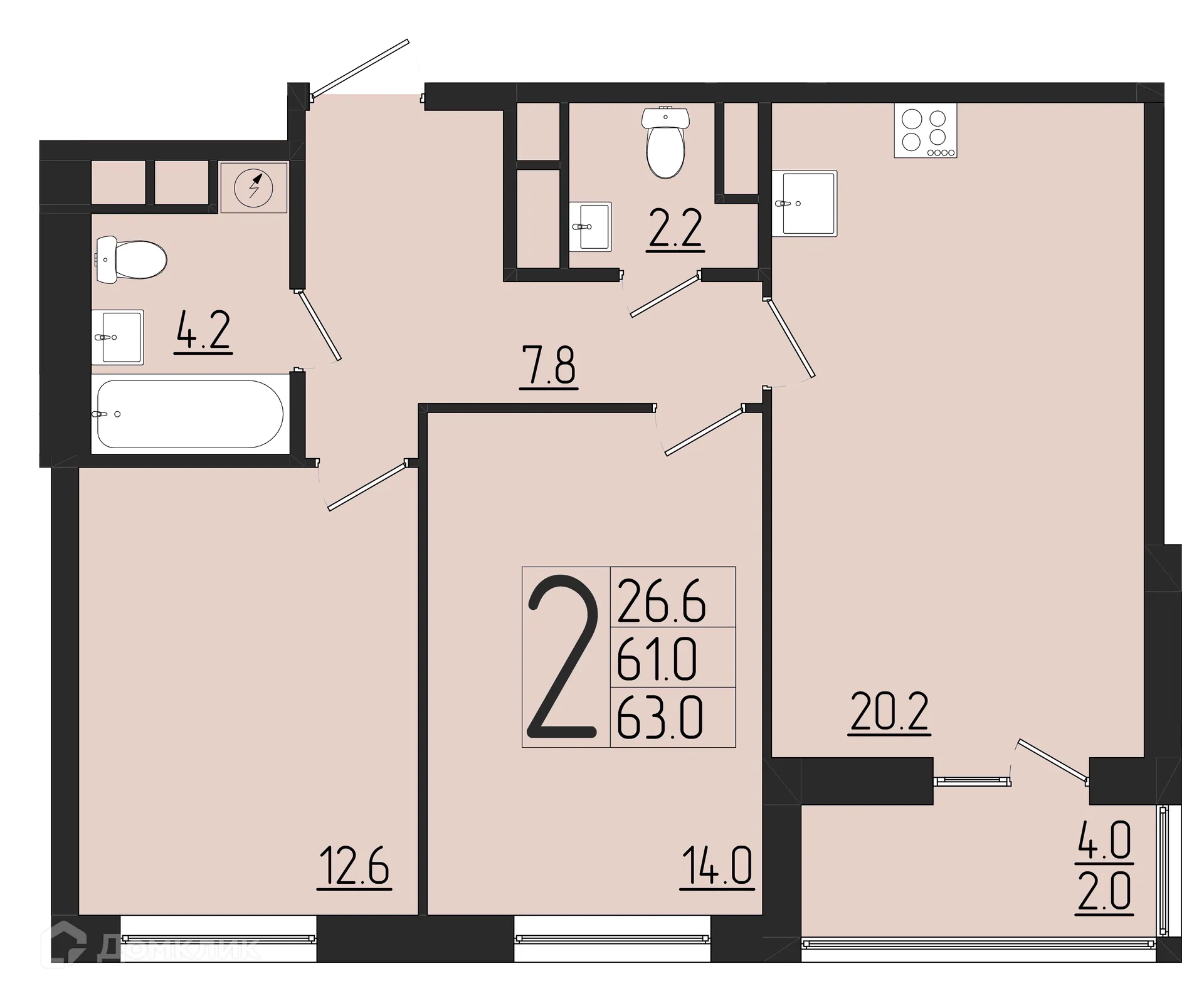 Фото квартиры в ЖК Розмарин