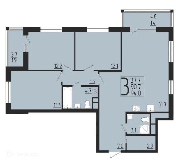 Квартира в ЖК Розмарин