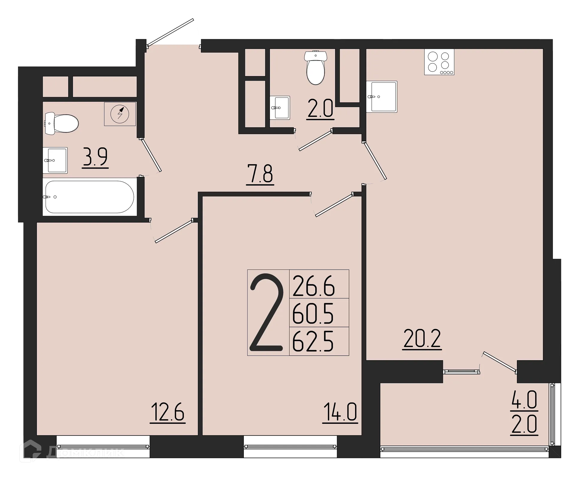 Фото квартиры в ЖК Розмарин