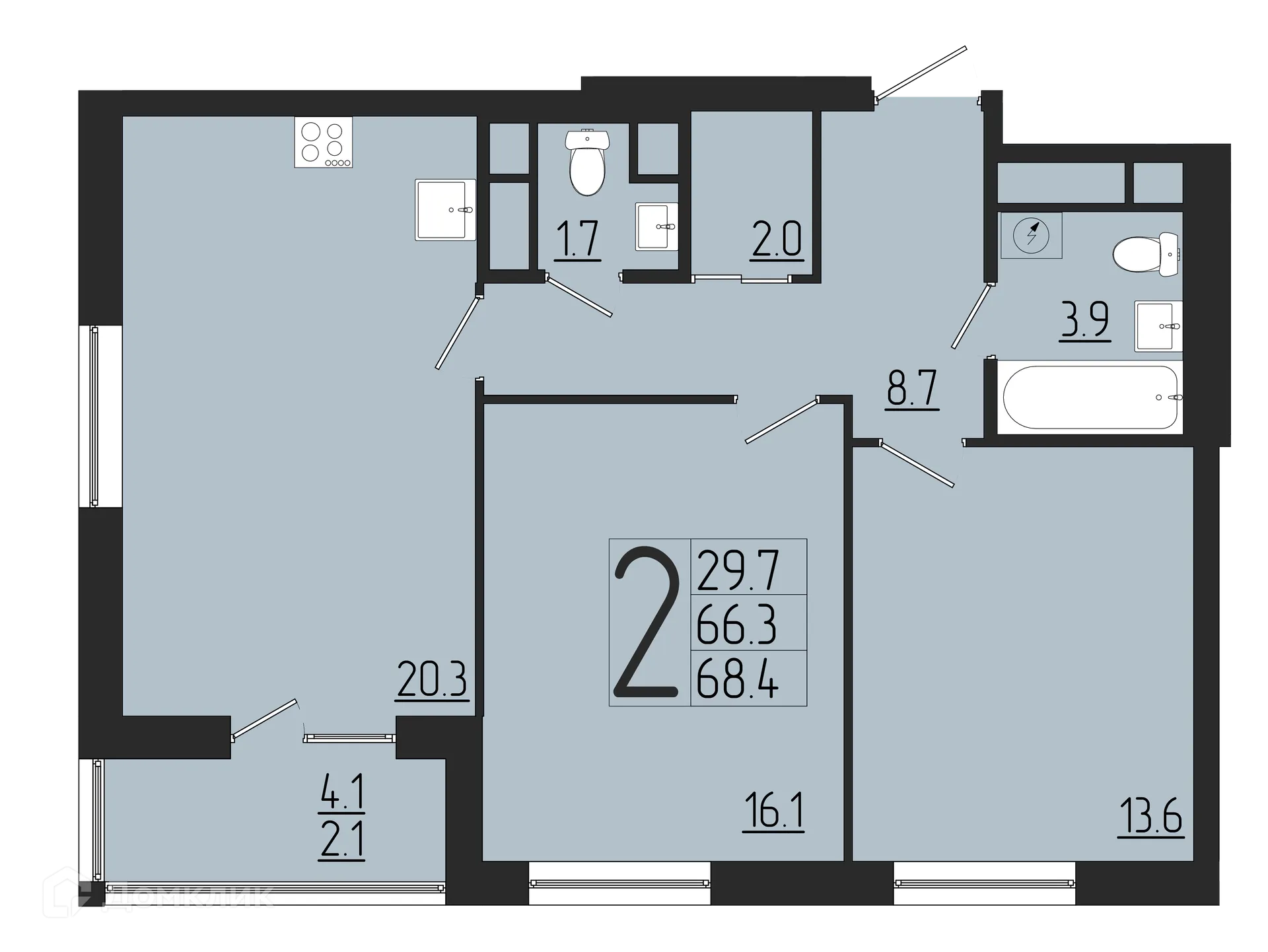 Фото квартиры в ЖК Розмарин