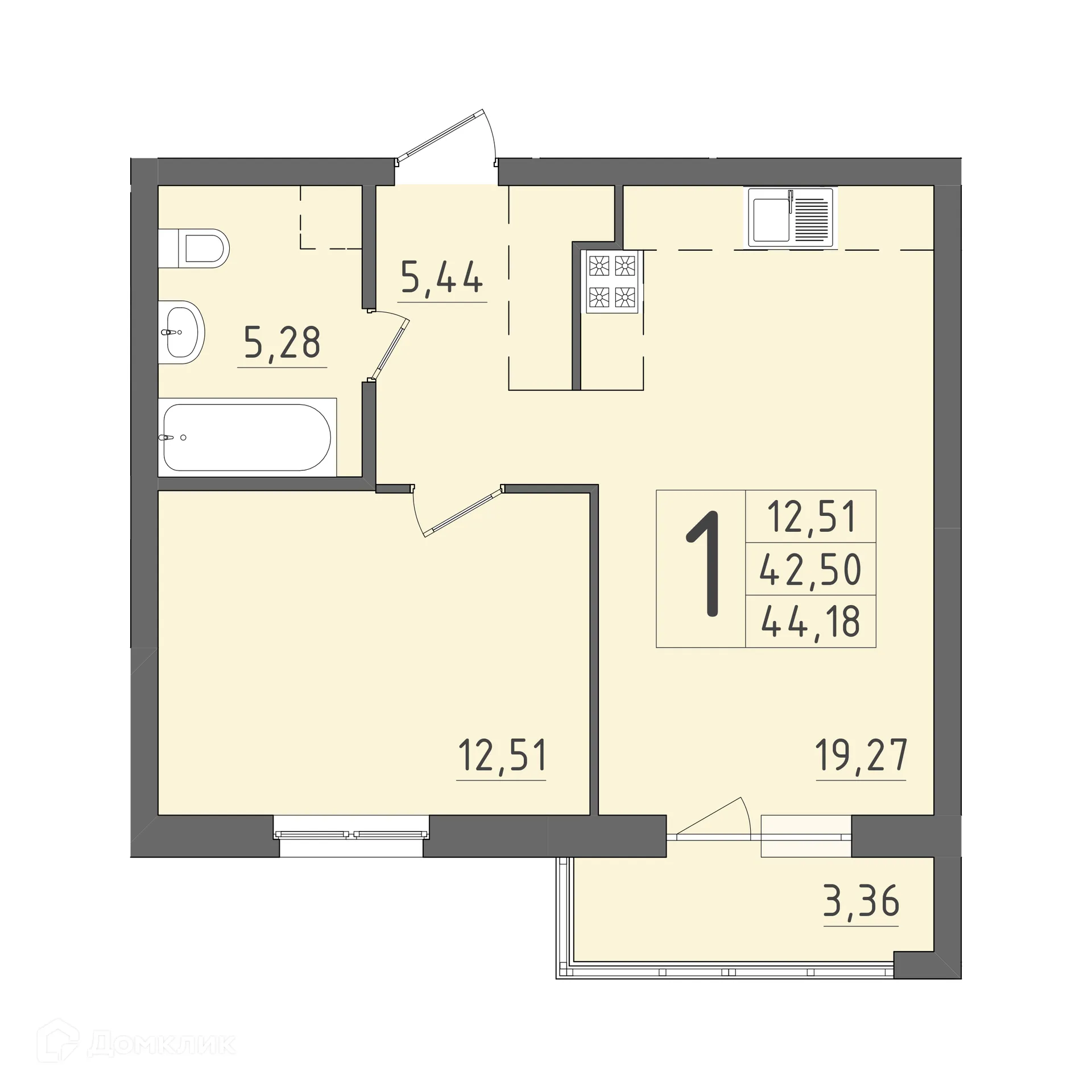 Фото квартиры в ЖК На Кирова