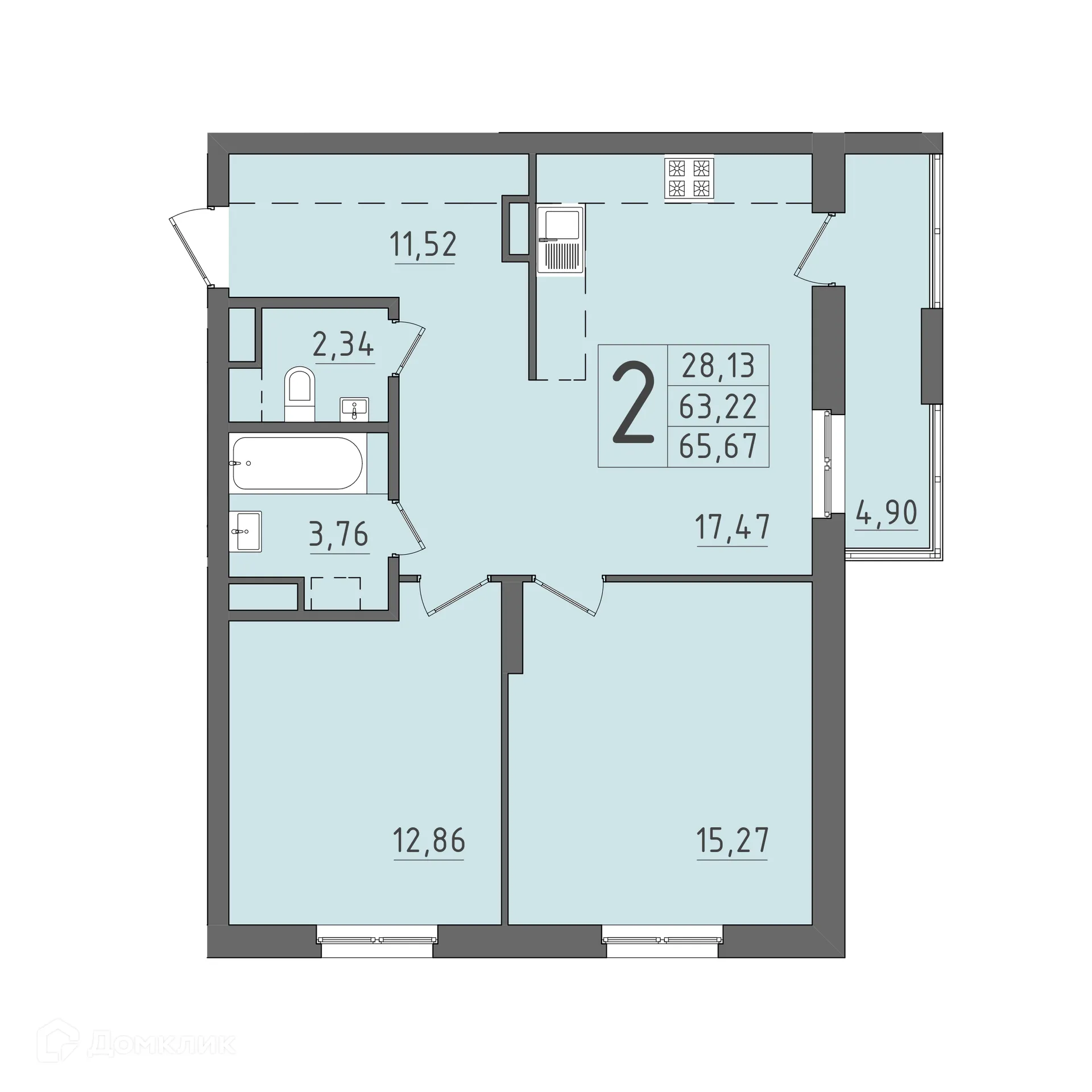 Фото квартиры в ЖК На Кирова