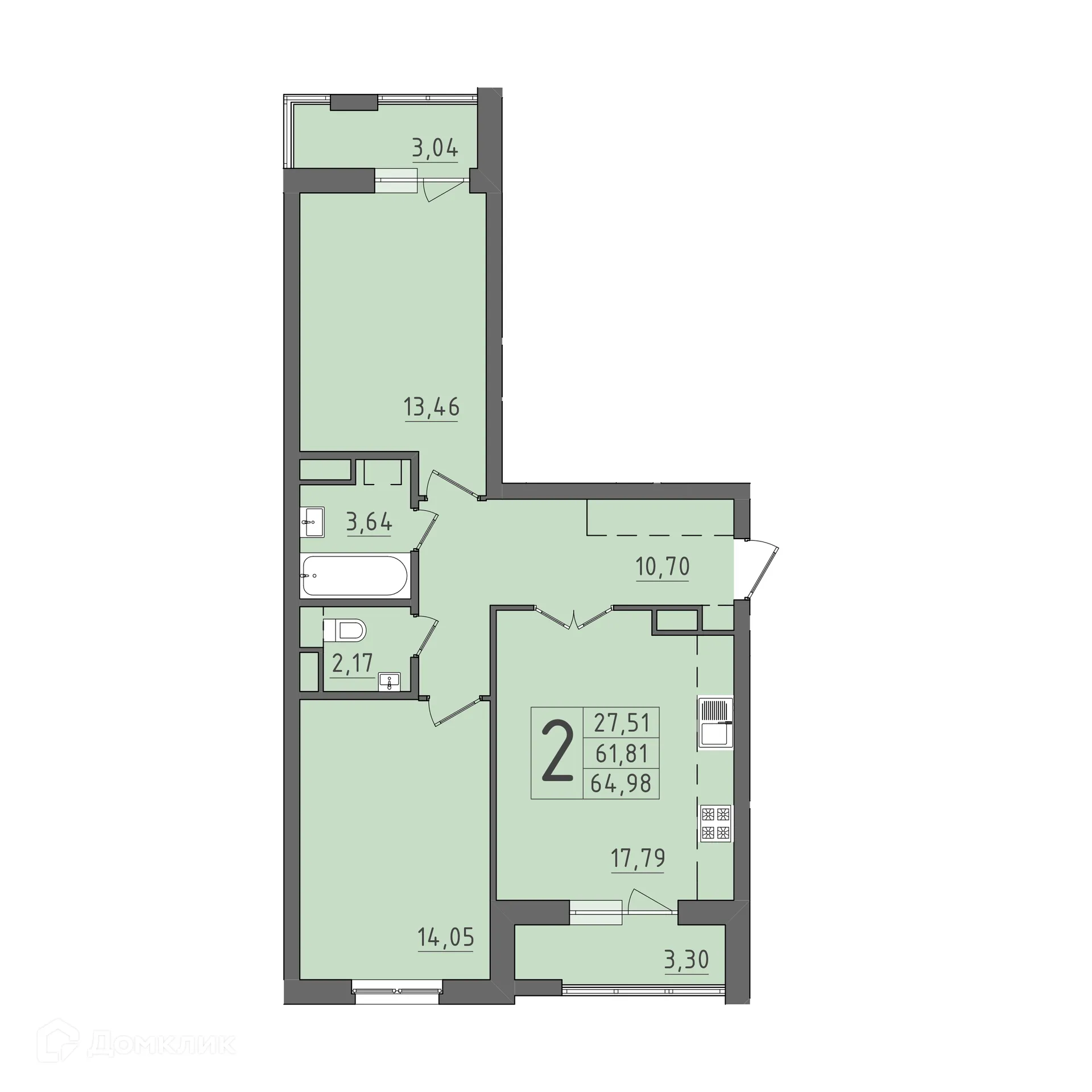 Фото квартиры в ЖК На Кирова