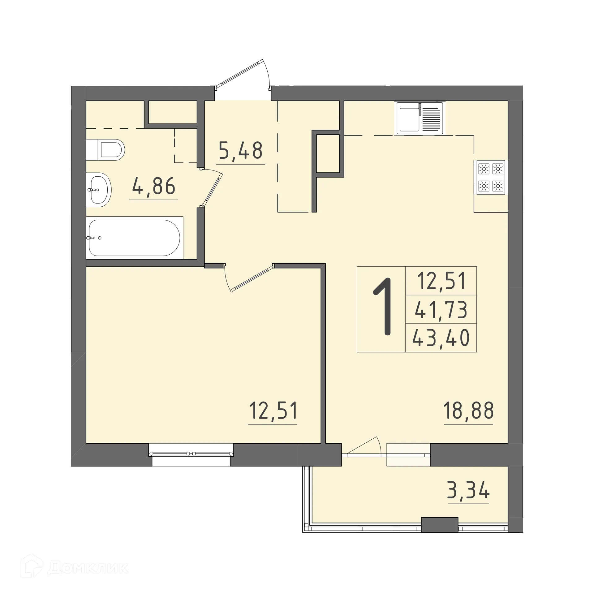 Фото квартиры в ЖК На Кирова