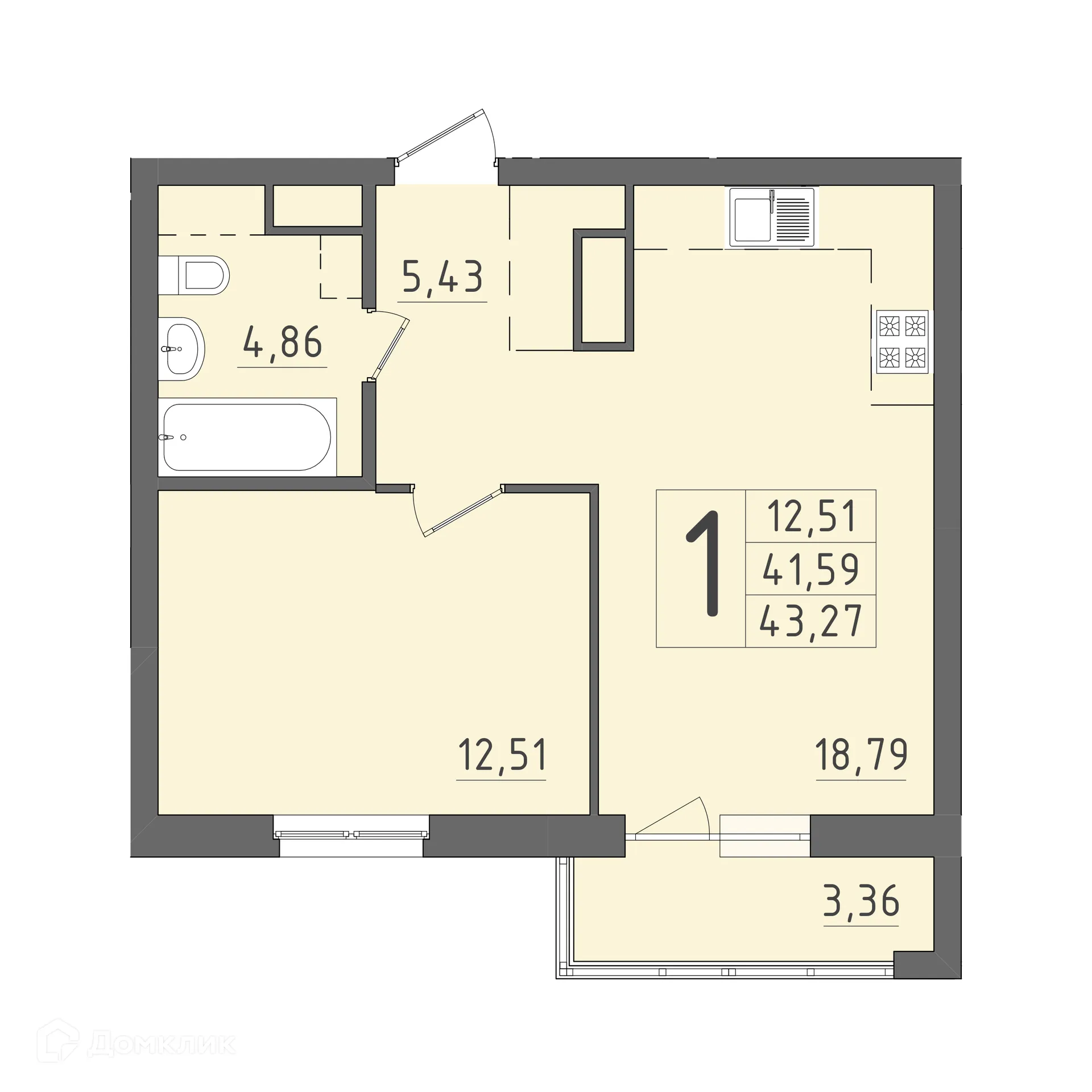 Фото квартиры в ЖК На Кирова