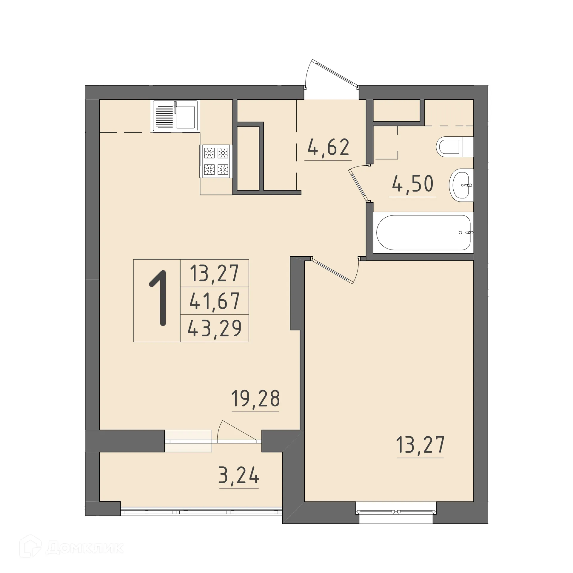 Фото квартиры в ЖК На Кирова