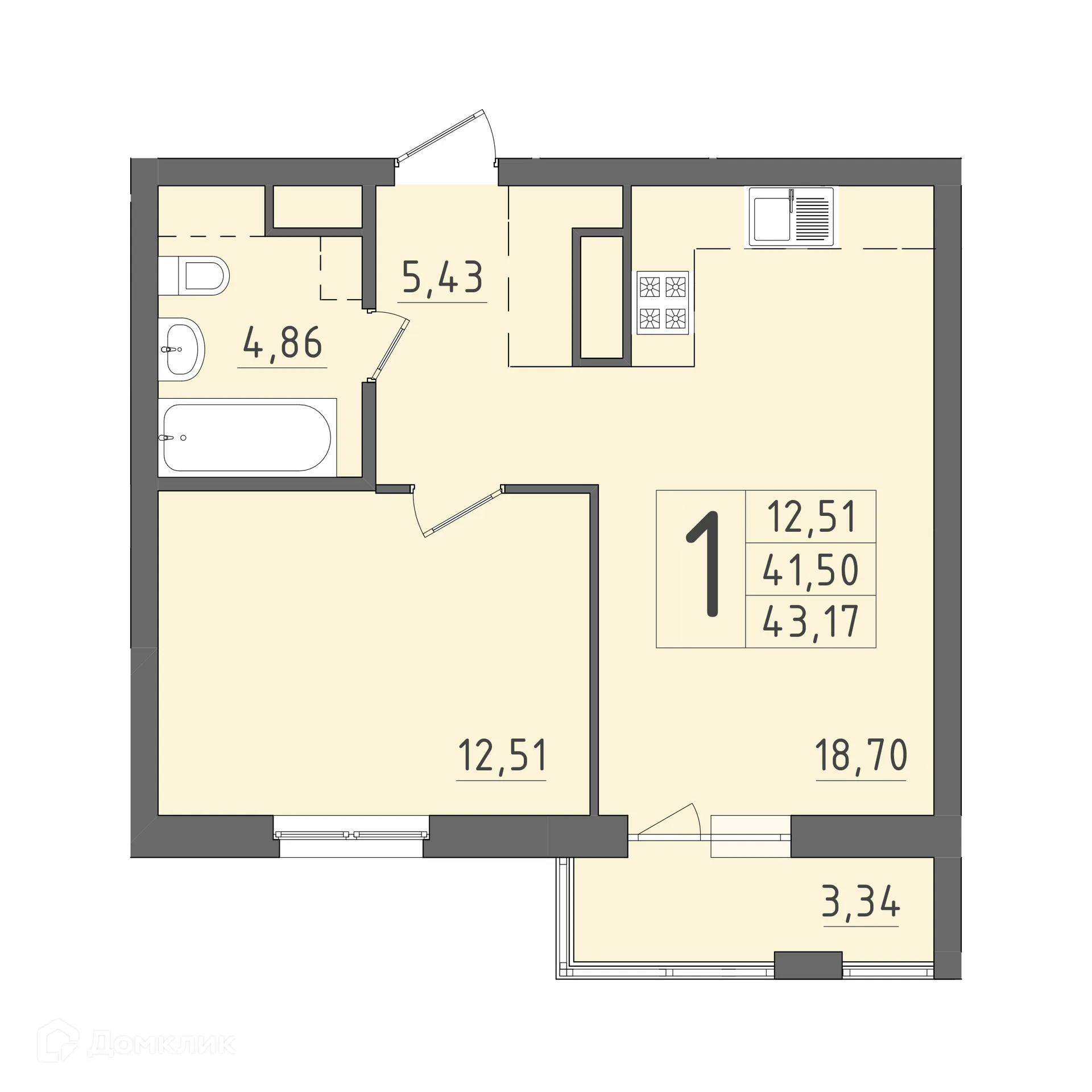 Фото квартиры в ЖК На Кирова