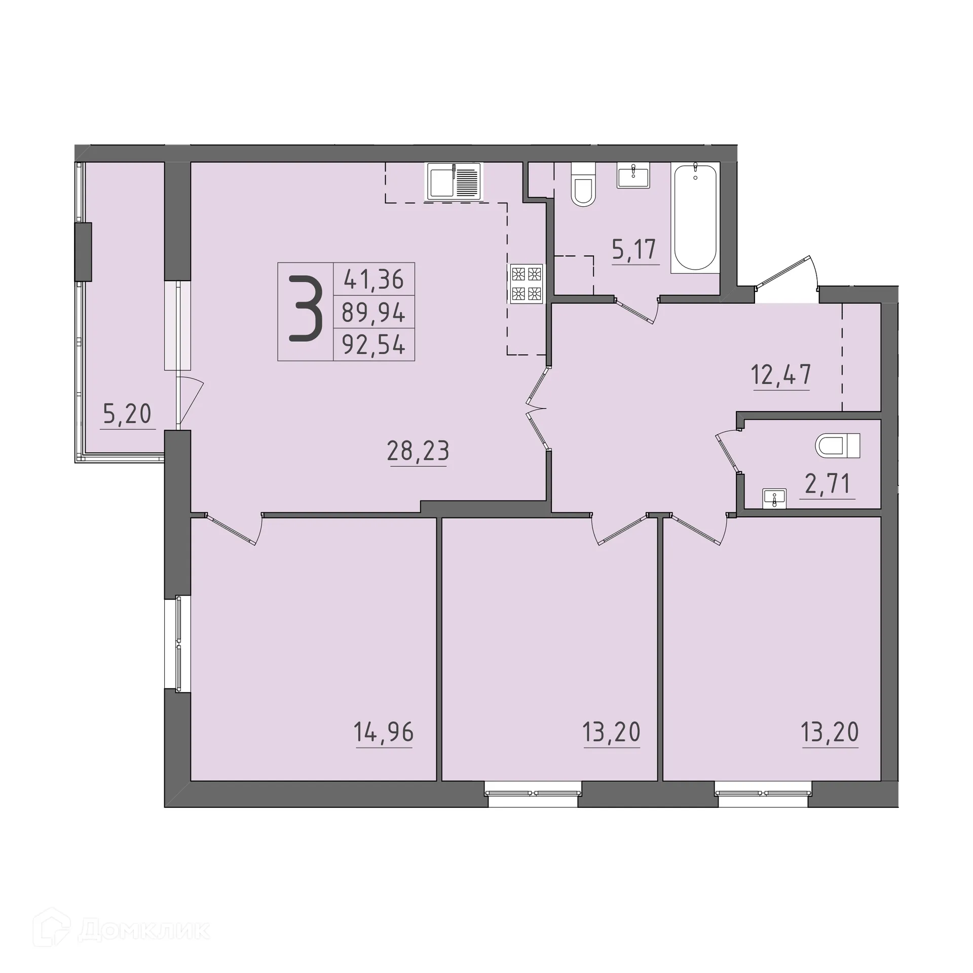 Фото квартиры в ЖК На Кирова