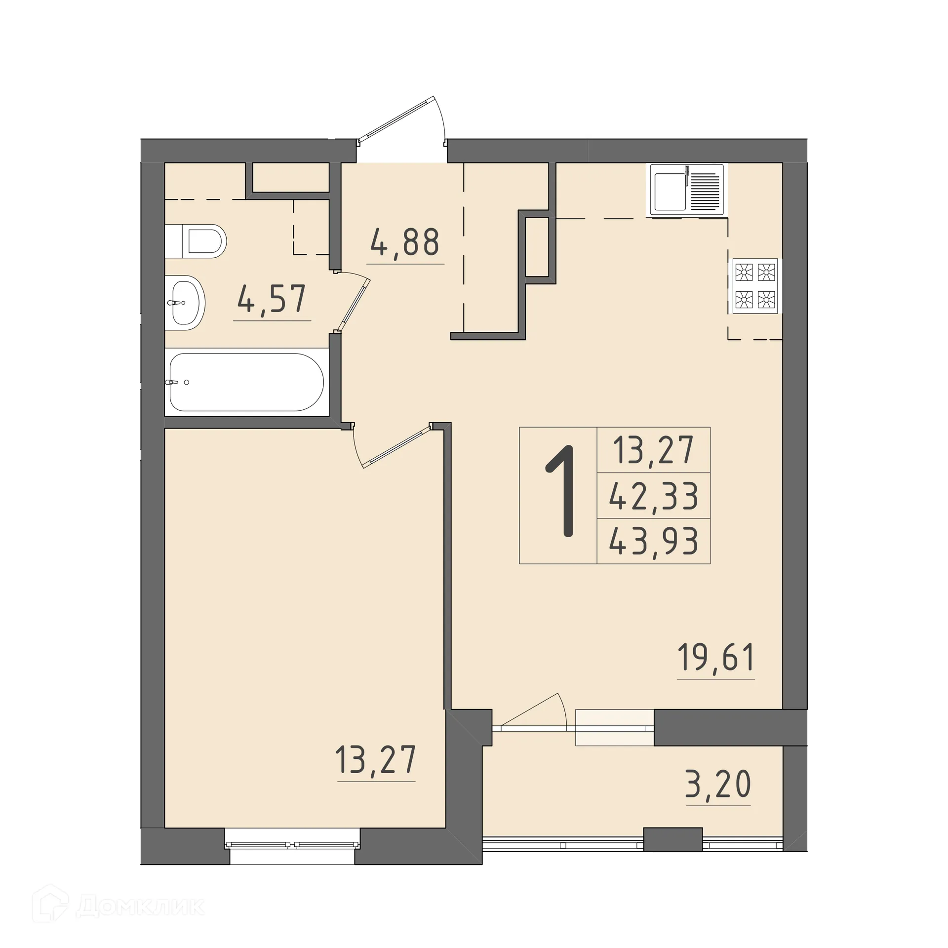 Фото квартиры в ЖК На Кирова