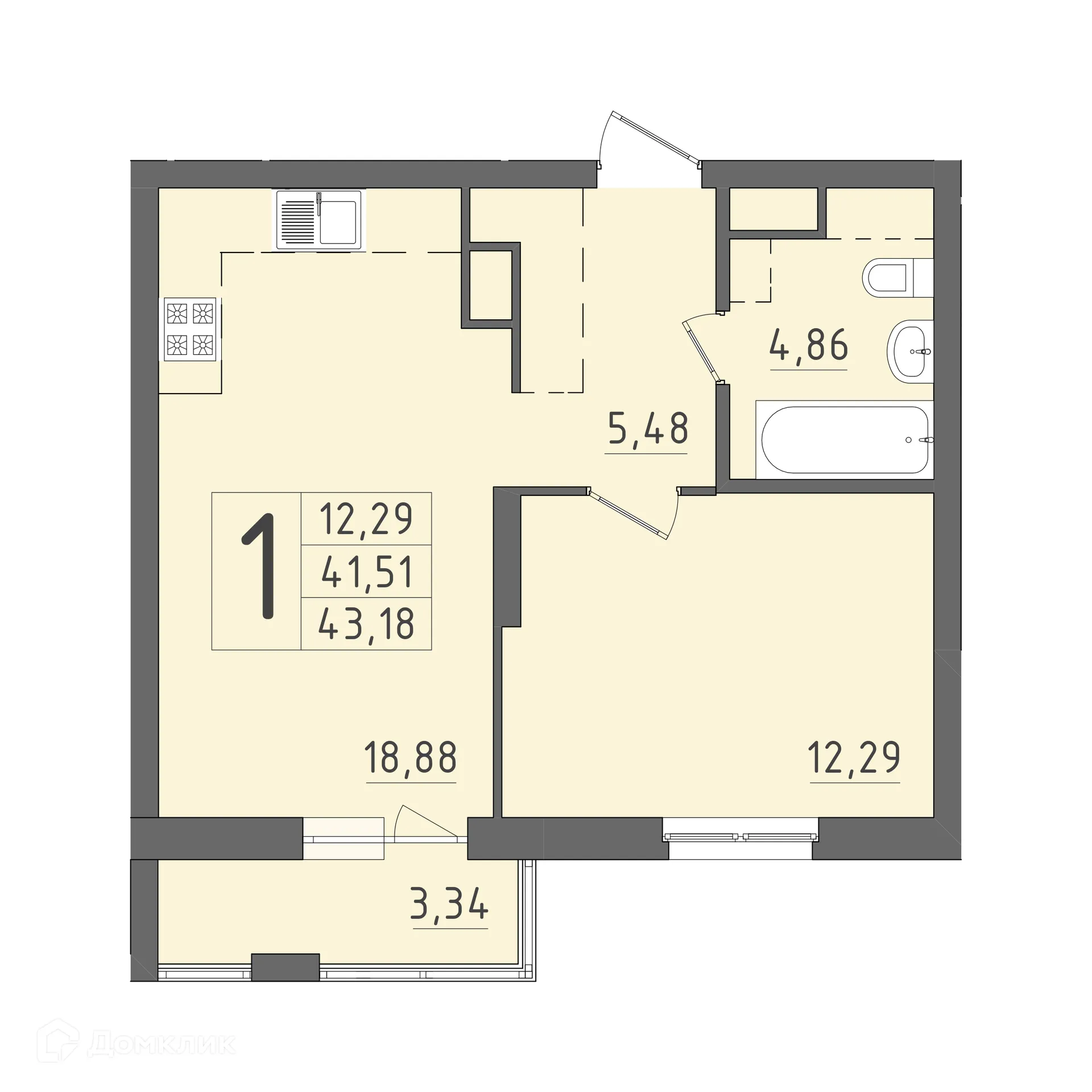 Фото квартиры в ЖК На Кирова