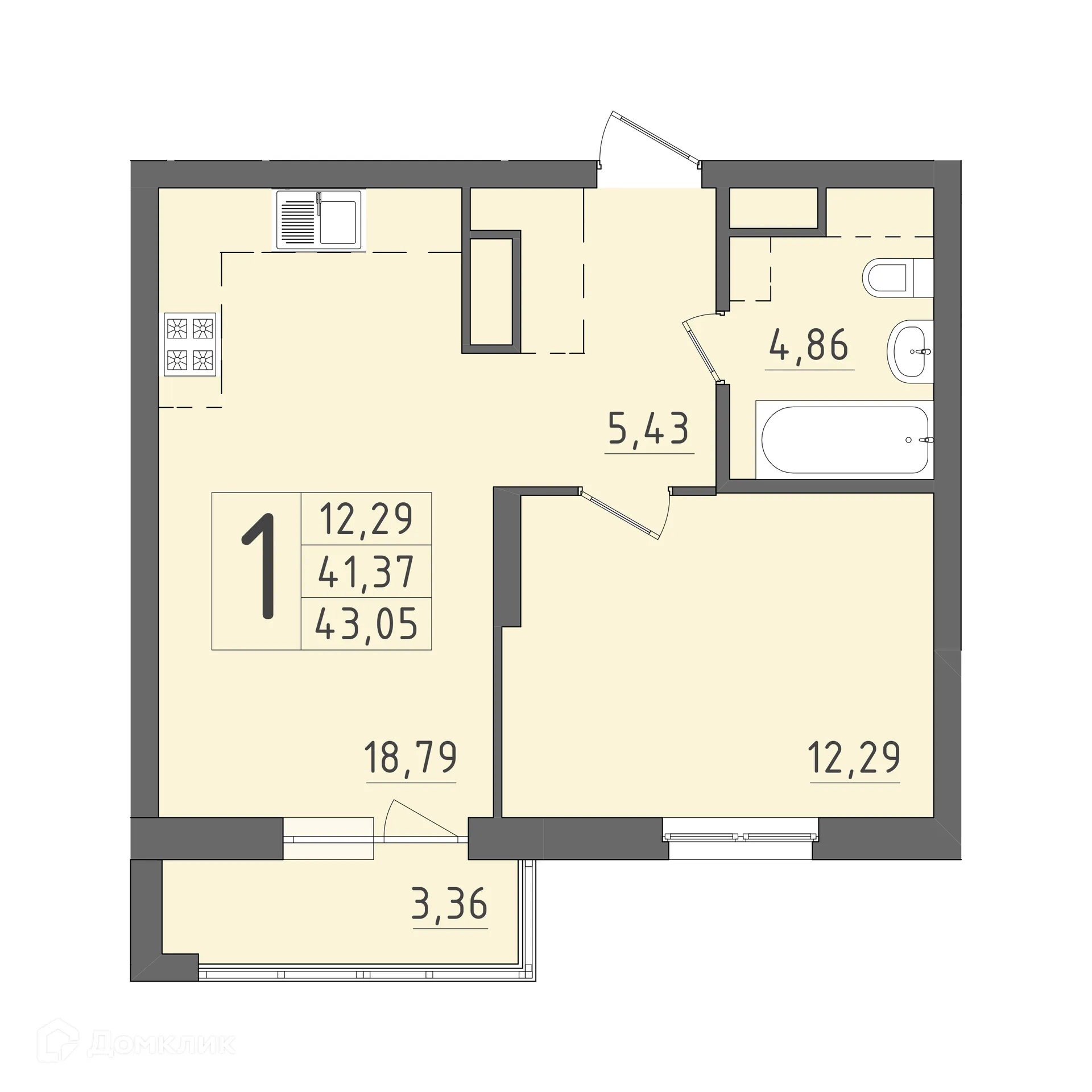 Фото квартиры в ЖК На Кирова