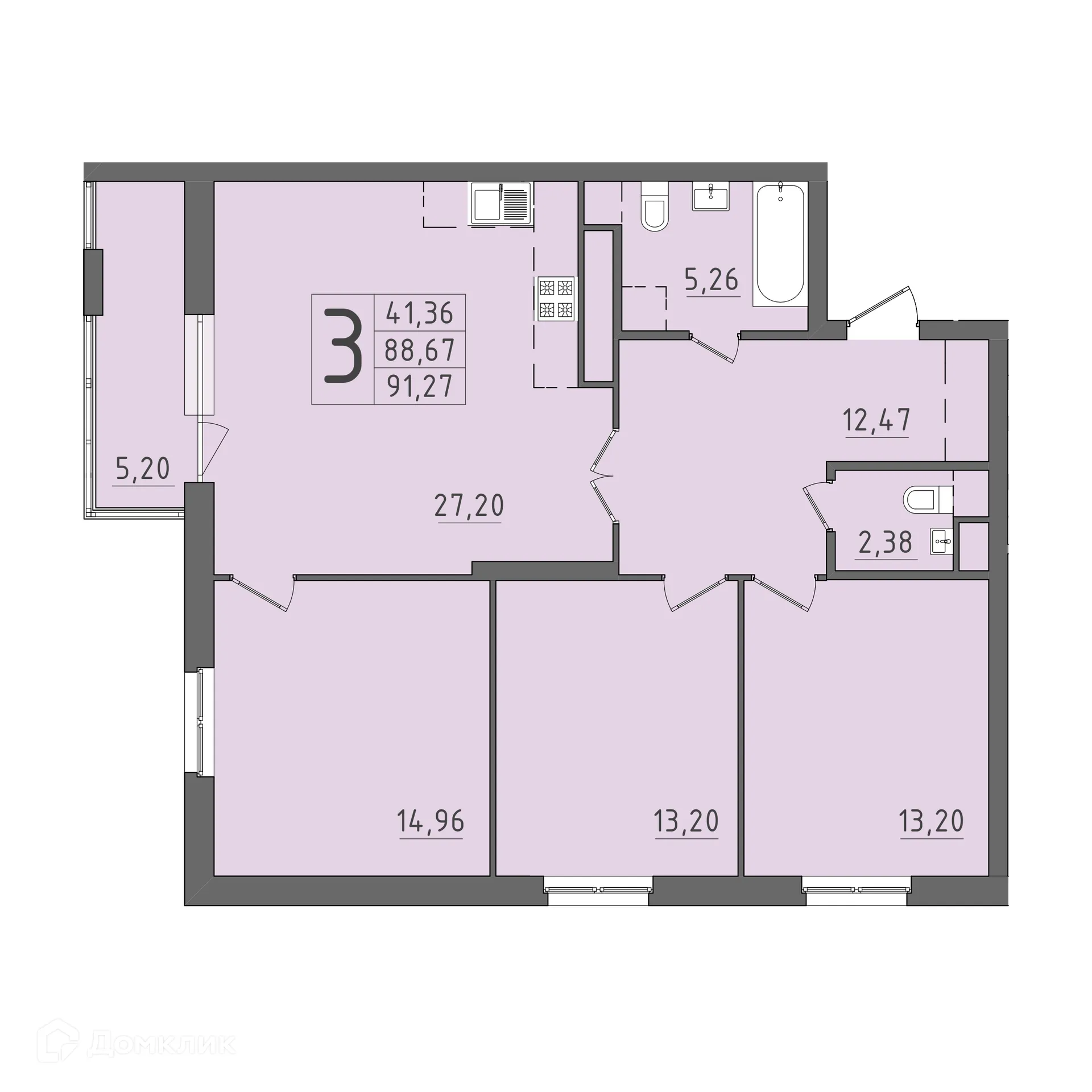 Фото квартиры в ЖК На Кирова