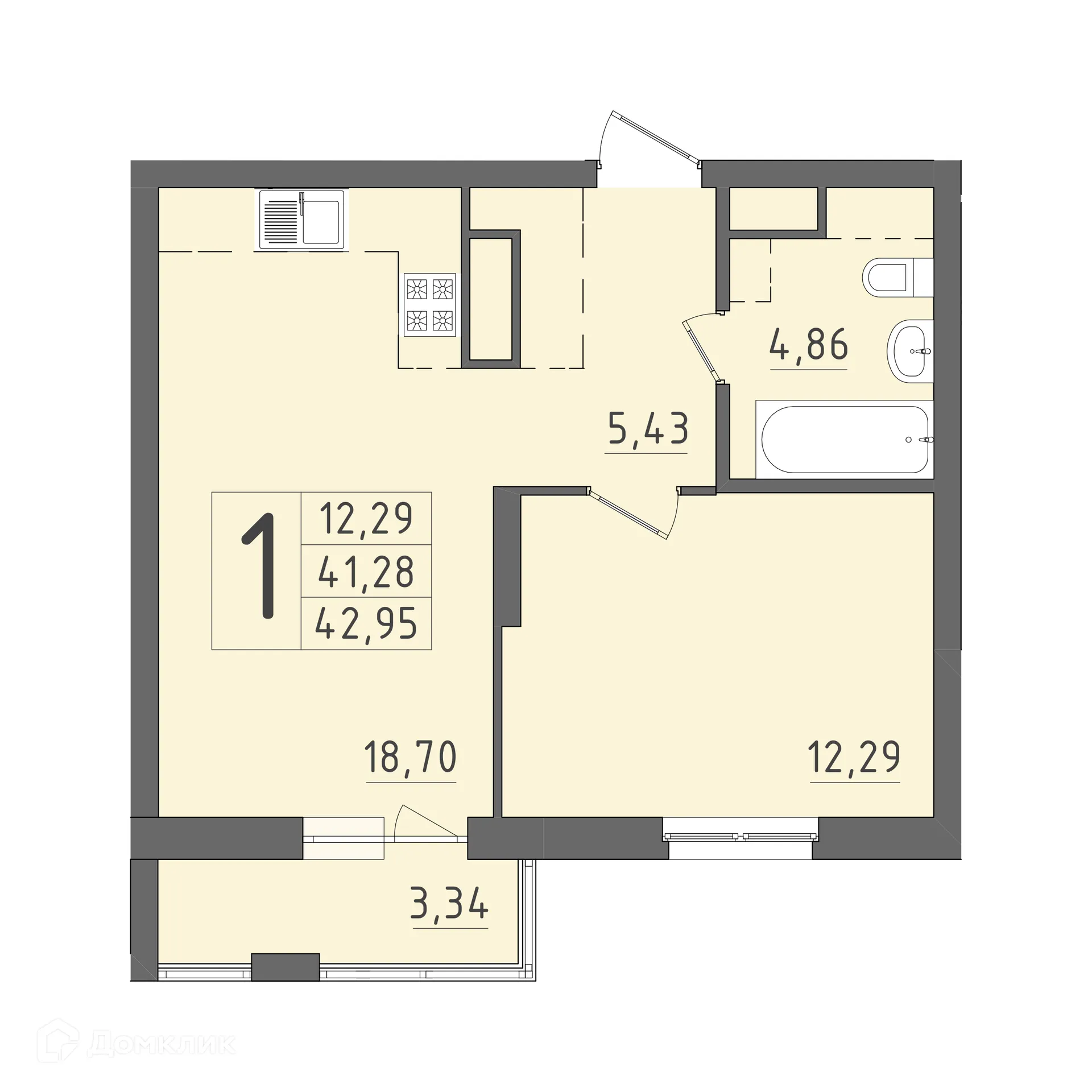 Фото квартиры в ЖК На Кирова